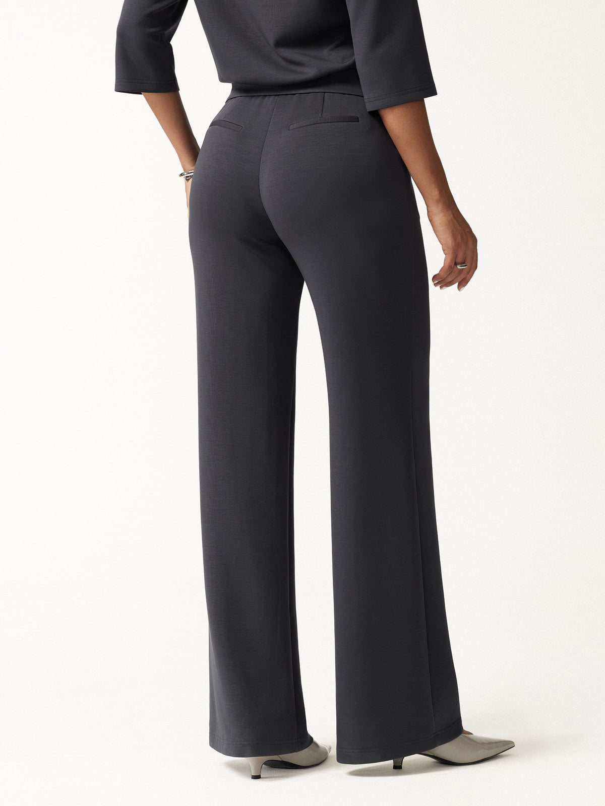 TravelEase Lyocell Spacer High-Rise Wide Leg Pants with Pockets — original photo 6