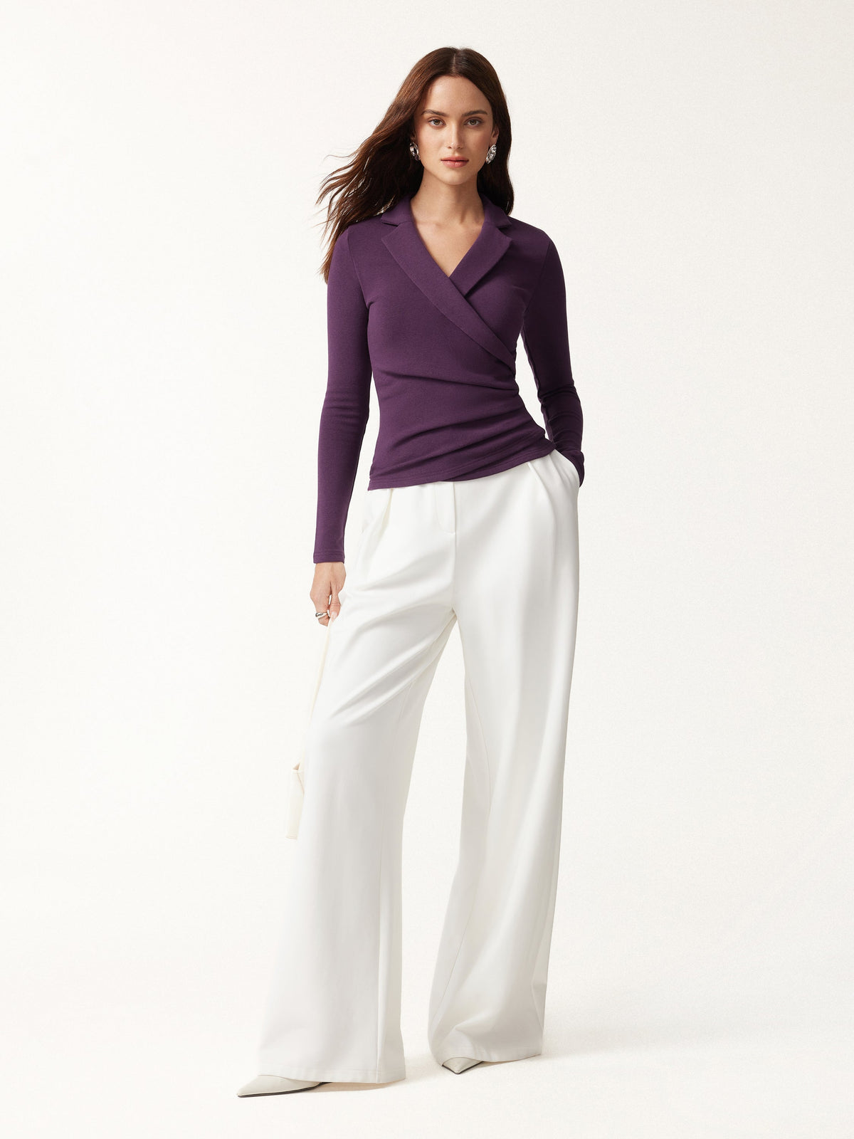 ProWarm Collared Surplice Top — original photo 2