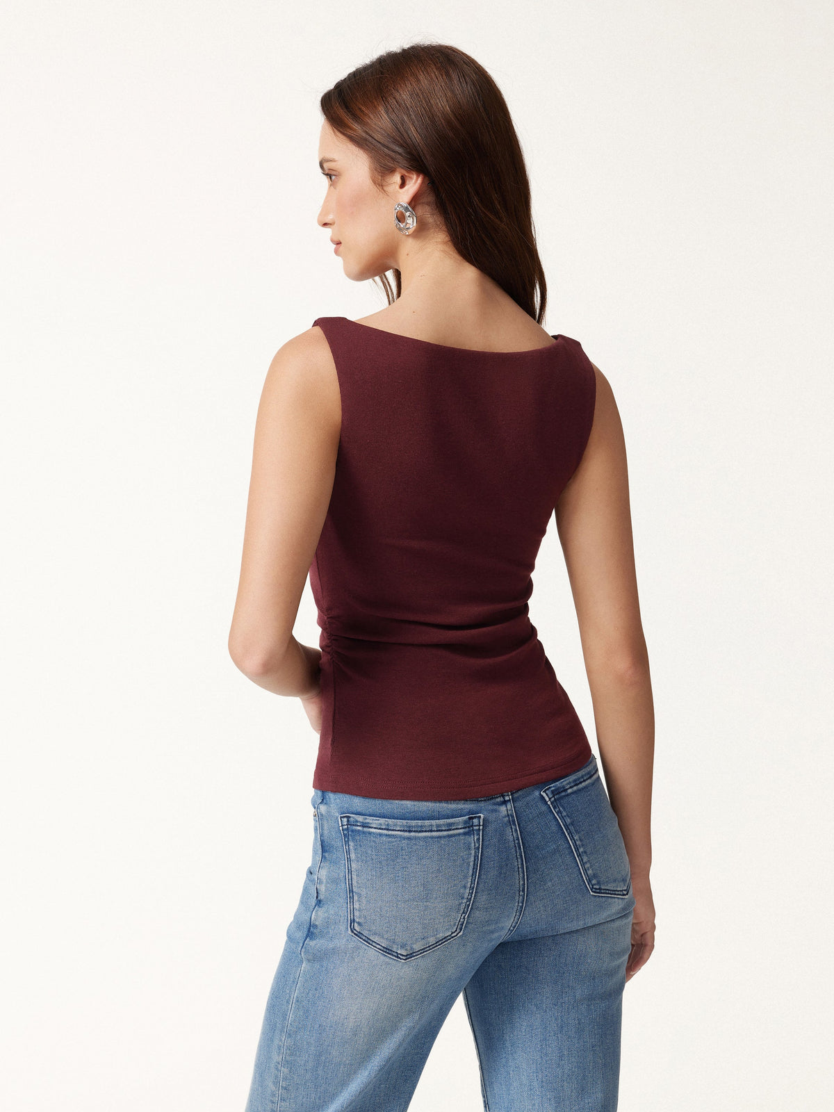 LiteWarm Boat Neck Built-In Bra Tank Top — original photo 5
