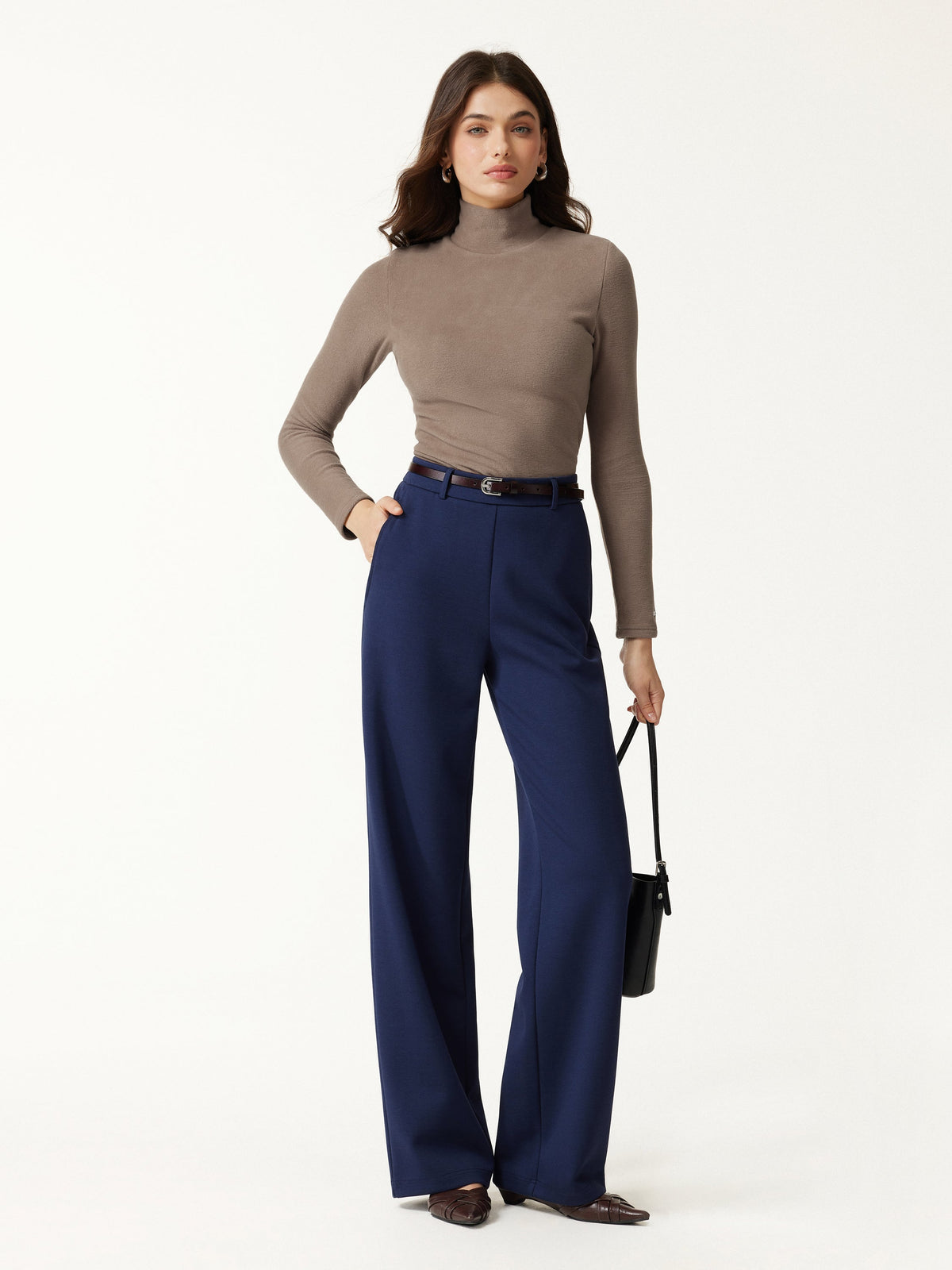 MaxWarm Turtleneck Long Sleeve Built-In Bra Top — original photo 9