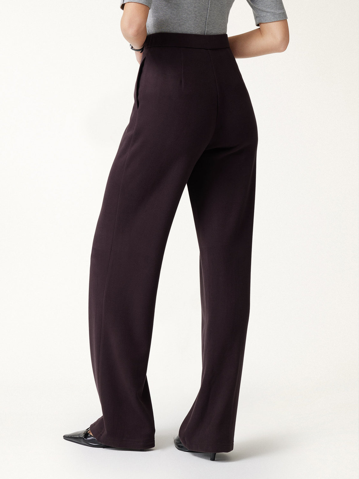 GingerWarm Mid-Rise Straight-Leg Pintuck Pants with Pockets — original photo 5