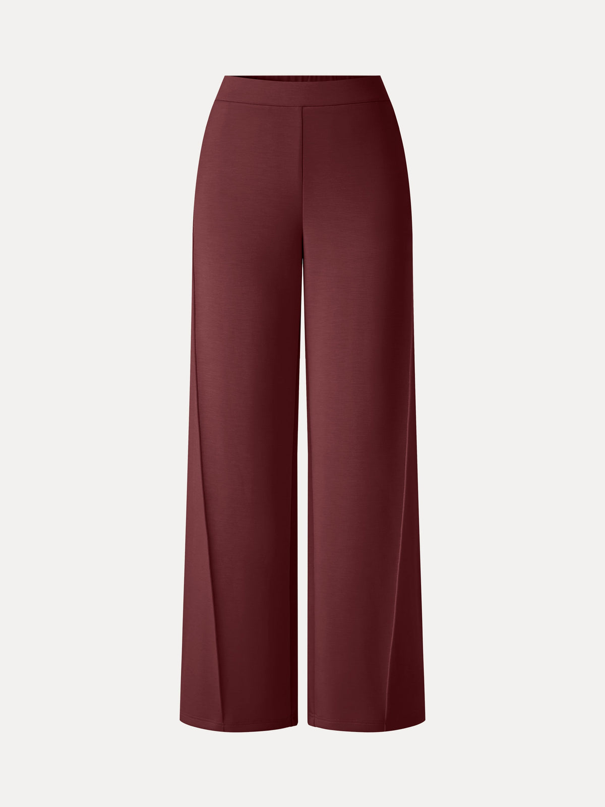 Modal Spacer Knit High-Rise Wide-Leg Pants with Pockets — original photo 8