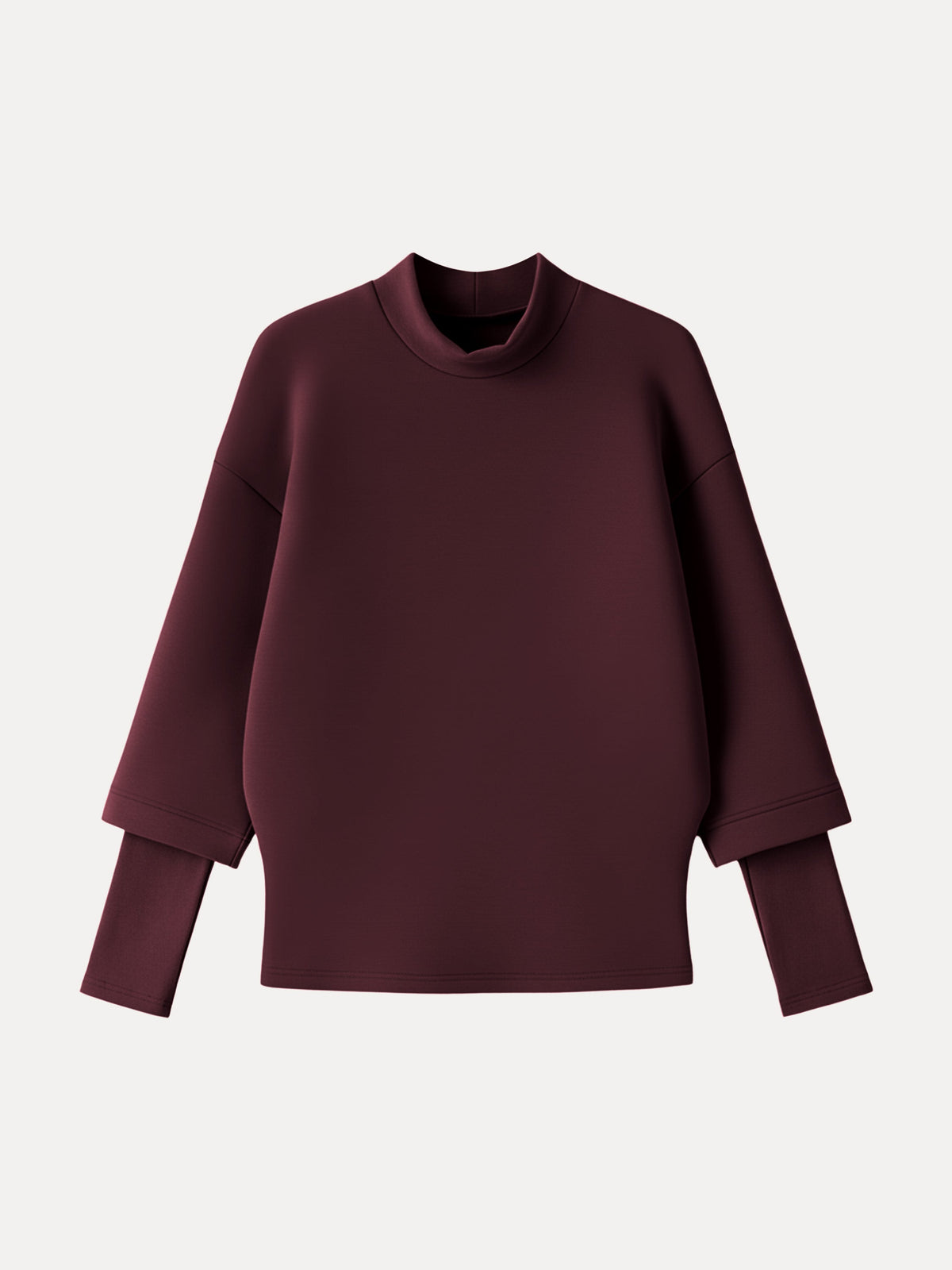 FuzzLuxe Mockneck Sleeve-Warmer Top — original photo 12