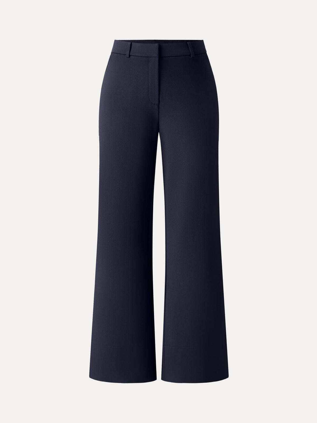 Ponte Mid-Rise Wide-Leg Pants with Pockets — original photo 9