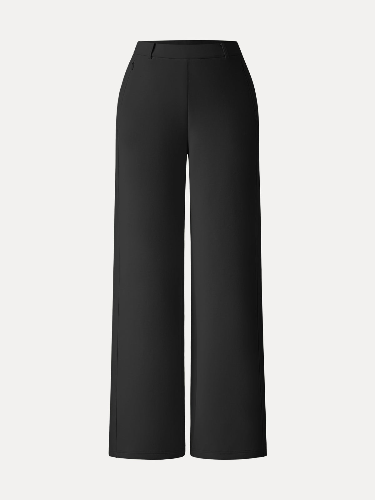 Stretch Cotton Blend Slimming High Rise Wide Leg Pants — original photo 2