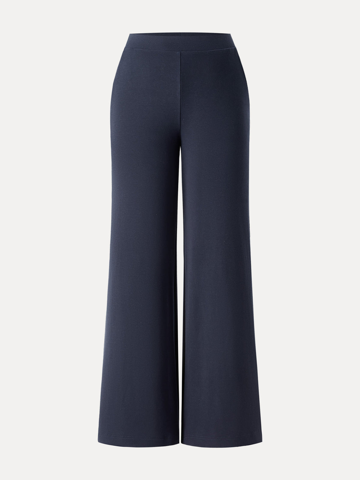 Lyocell Wool Mid Rise Wide Leg Pull-on Pant with Pockets — original photo 3