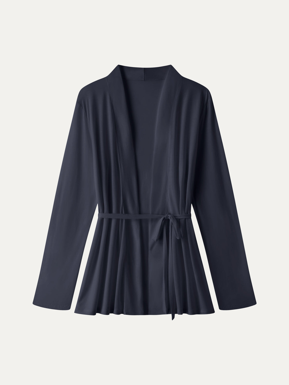 Airy Soft Open Front Cardigan with Tie — original photo 8