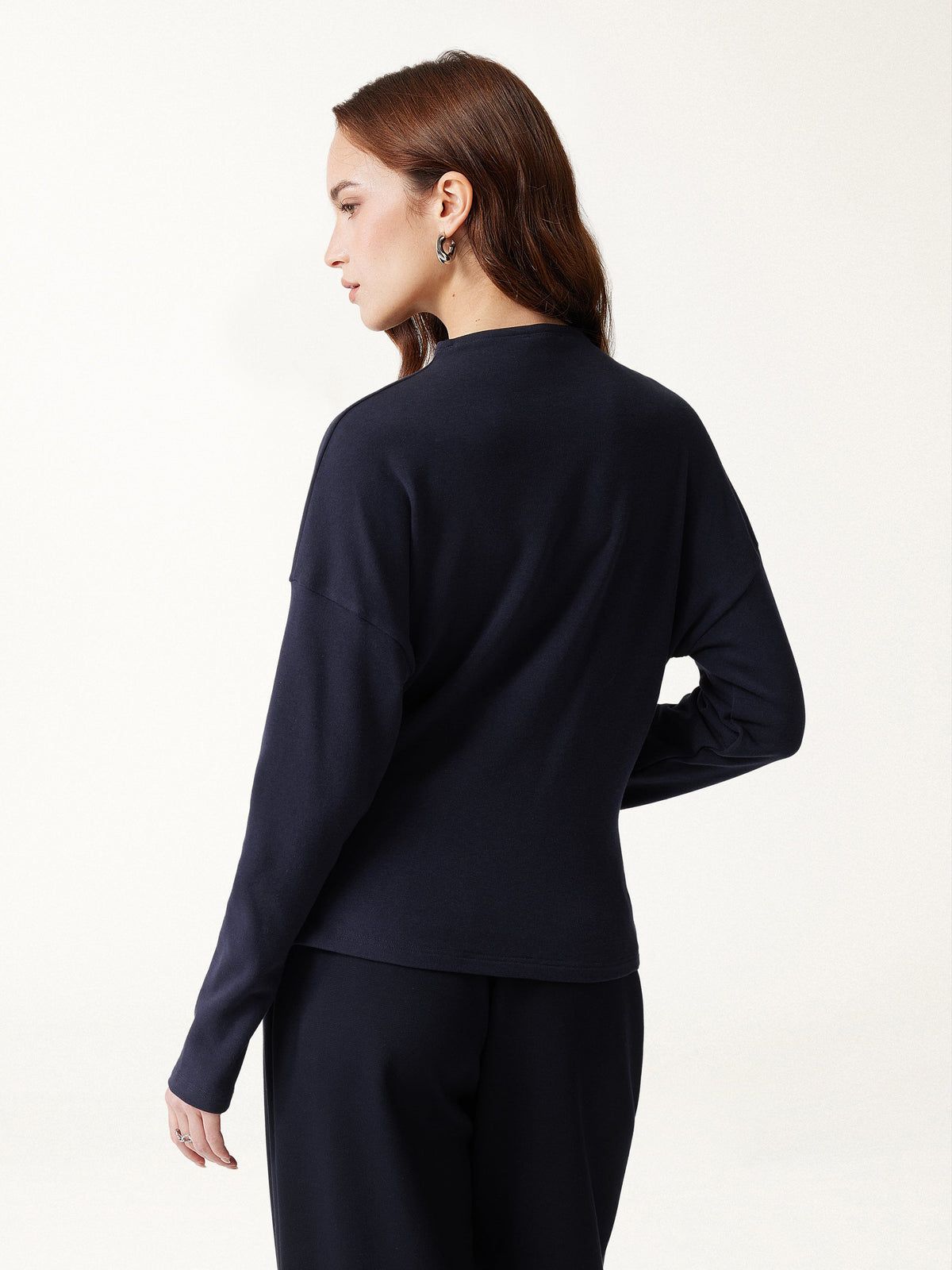 ProWarm Mock Neck Long Sleeve Tucked Ruched Top — original photo 4