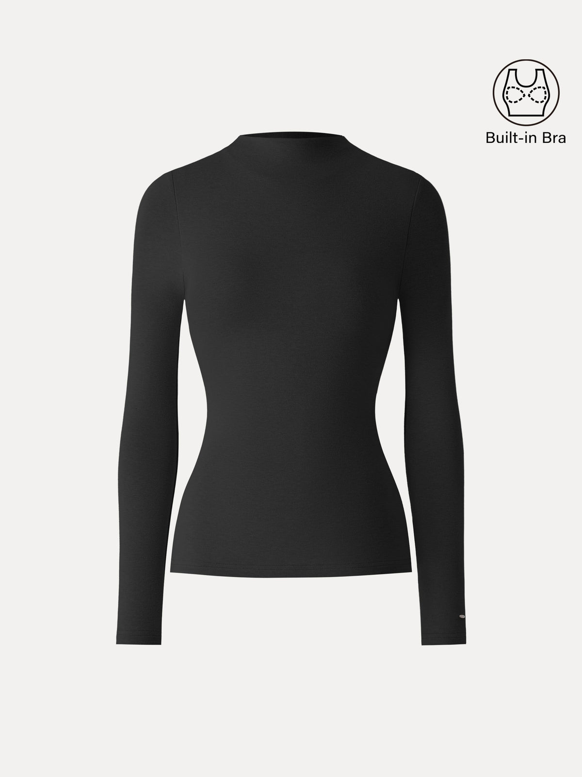 ProWarm Mockneck Long Sleeve Built-In Bra Top — original photo 10