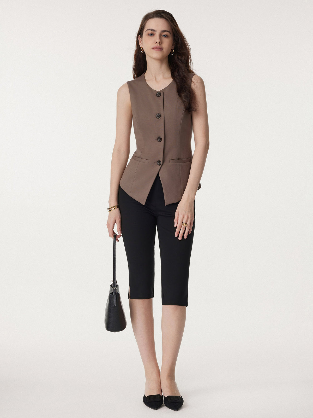 Office Staple Waistcoat with Pockets — original photo 2