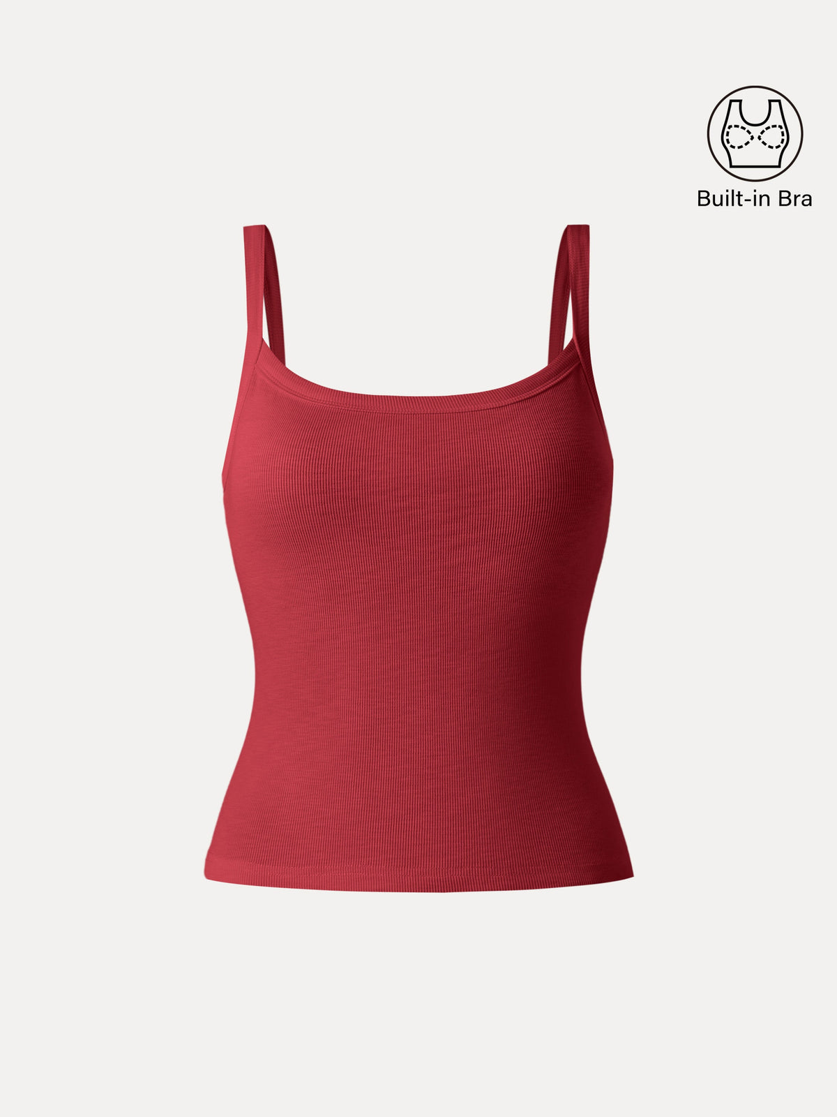 Everyday Cotton Low Back New Airy Built-In Bra Tank — original photo 11