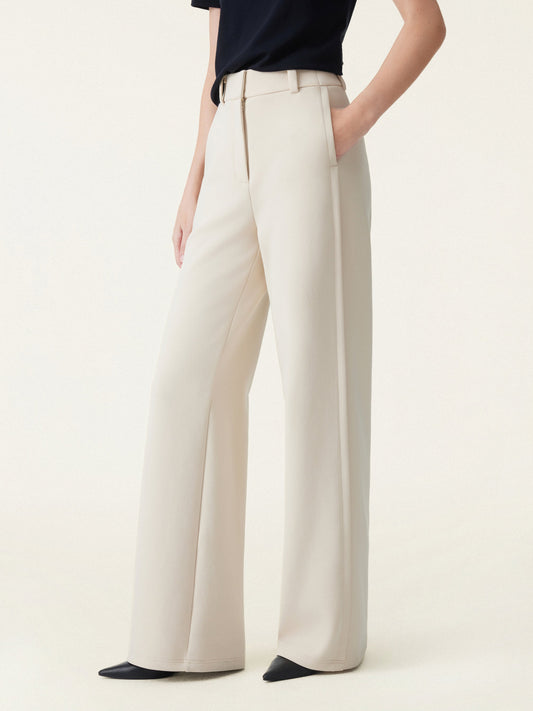 Stretchy Mid Rise Wide Leg Trouser — original photo 1