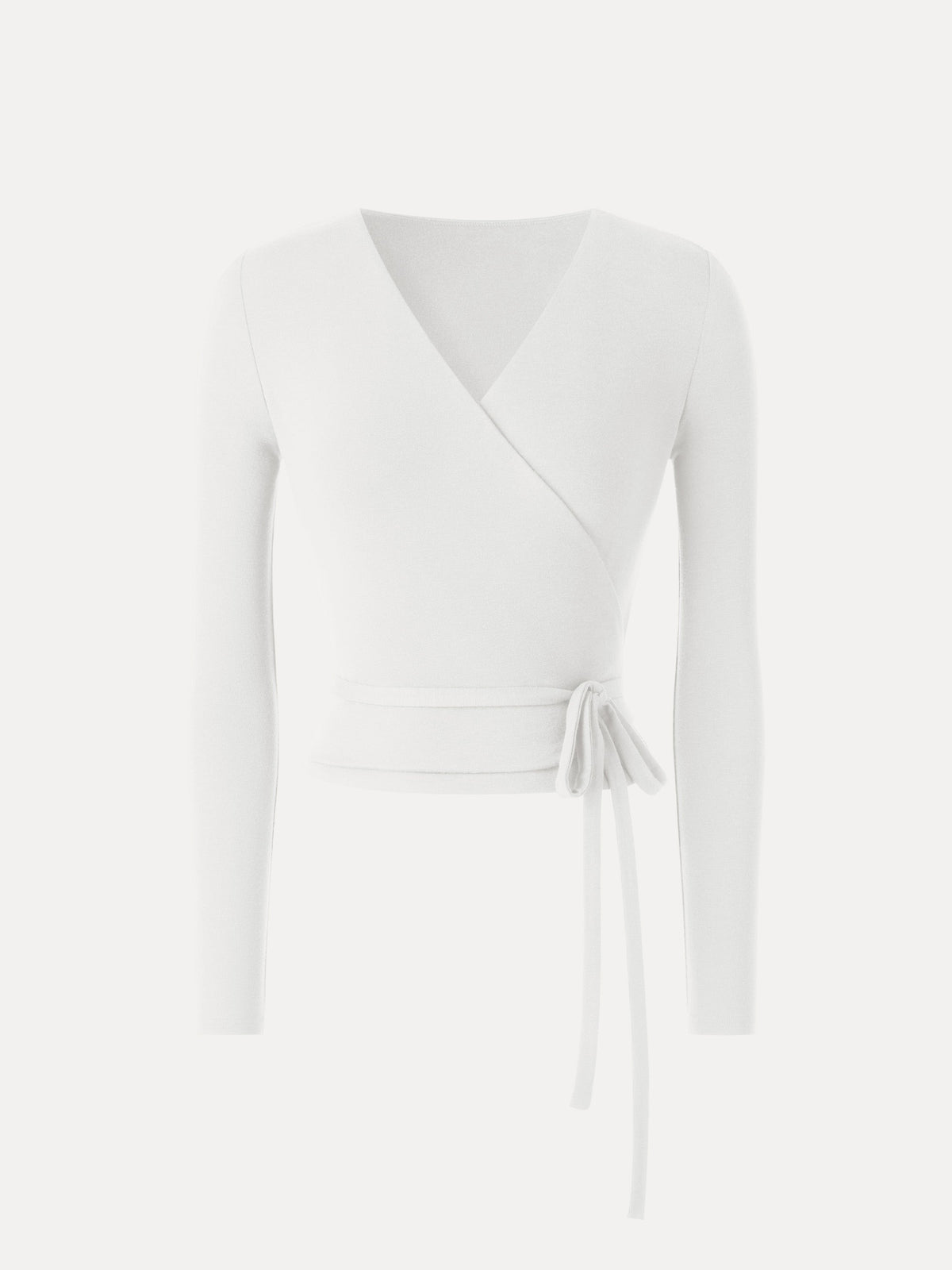 LiteWarm Cashmere Blend Reversible Wrap Tie-Waist Cardigan — original photo 6