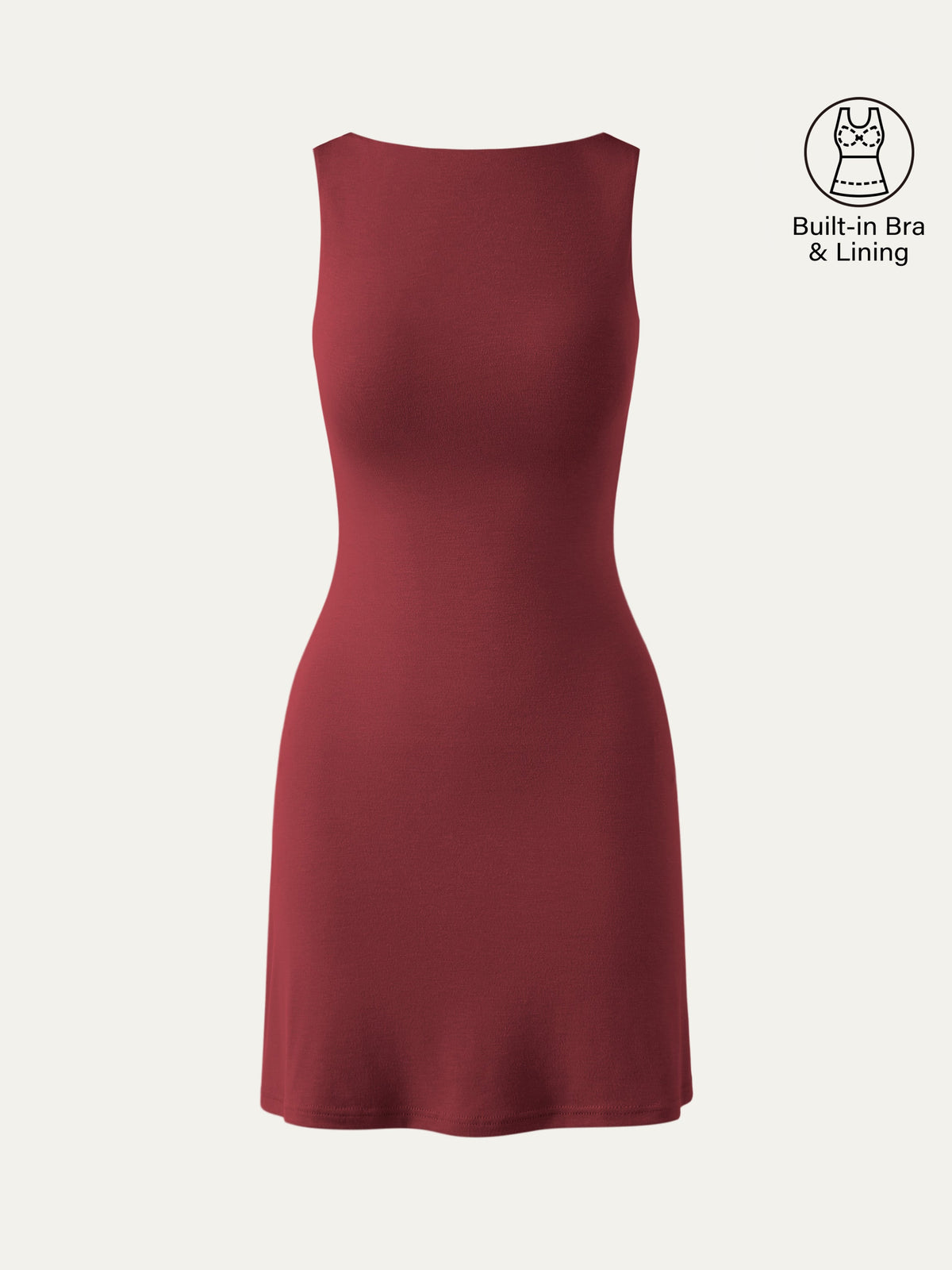 Cooling Open Back Bandless Bra Mini Dress — original photo 11