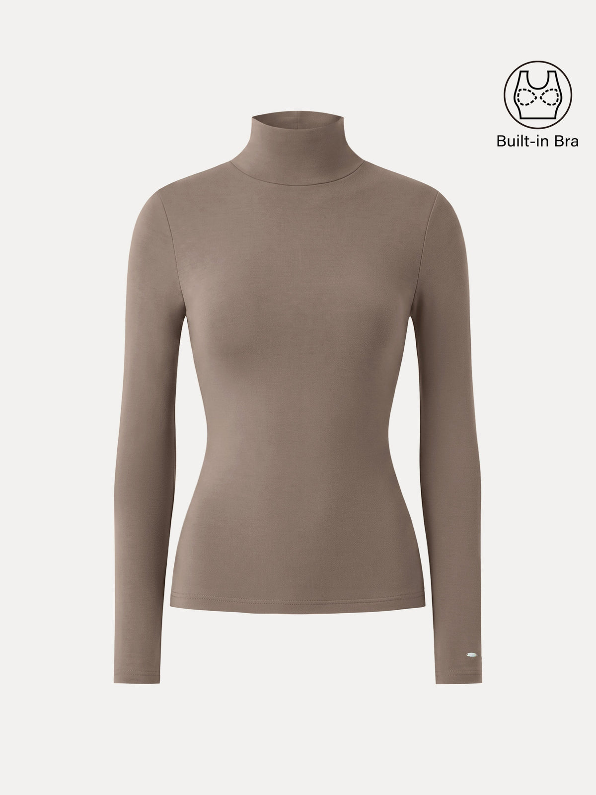 MaxWarm Turtleneck Long Sleeve Built-In Bra Top — original photo 10