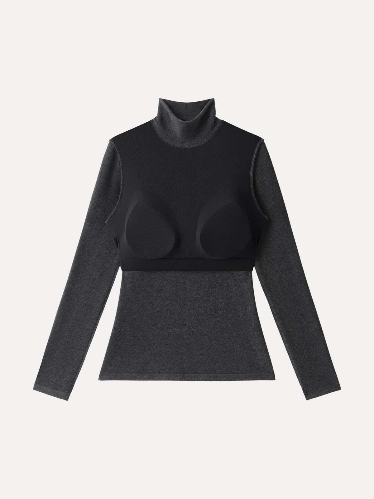 MaxWarm Turtleneck Long Sleeve Built-In Bra Top — original photo 6