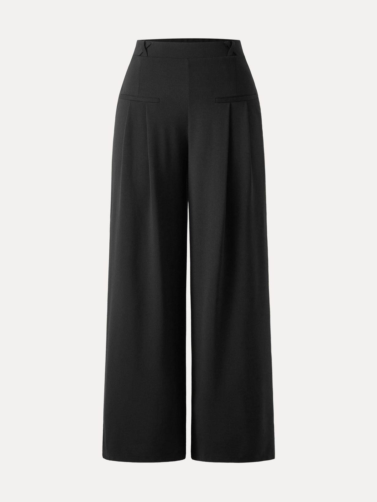 Drapey Bamboo Ponte Mid Rise Wide Leg Trouser with Pockets — original photo 6