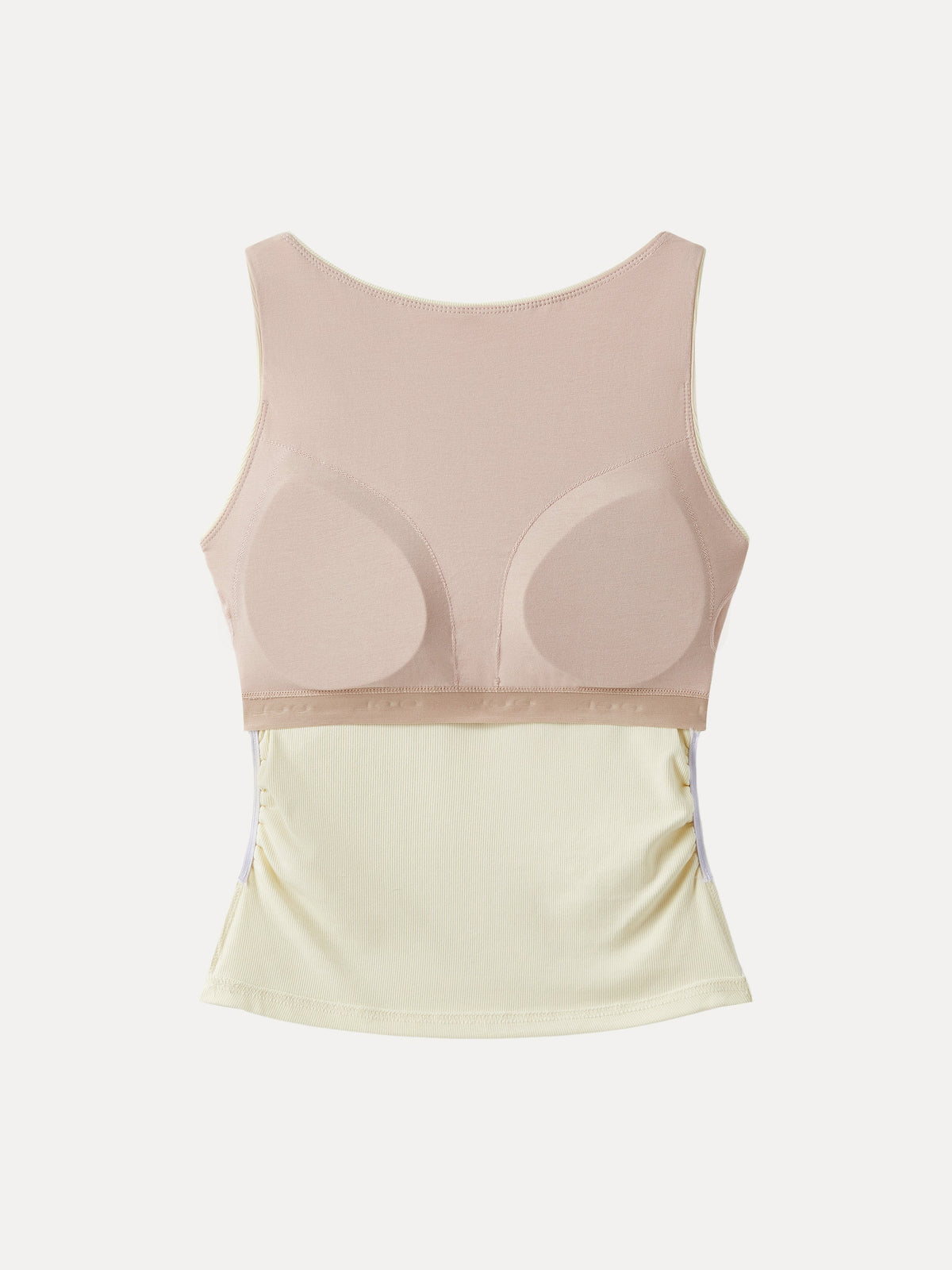 Elastic Open Back Built-In Bra Tank — original photo 12