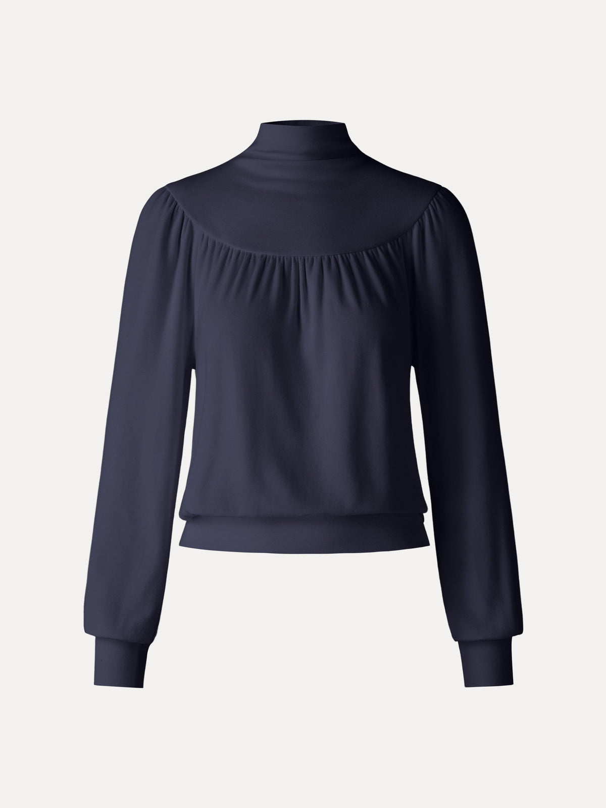 ProWarm Mock Neck Ruched Banded Hem Top — original photo 9