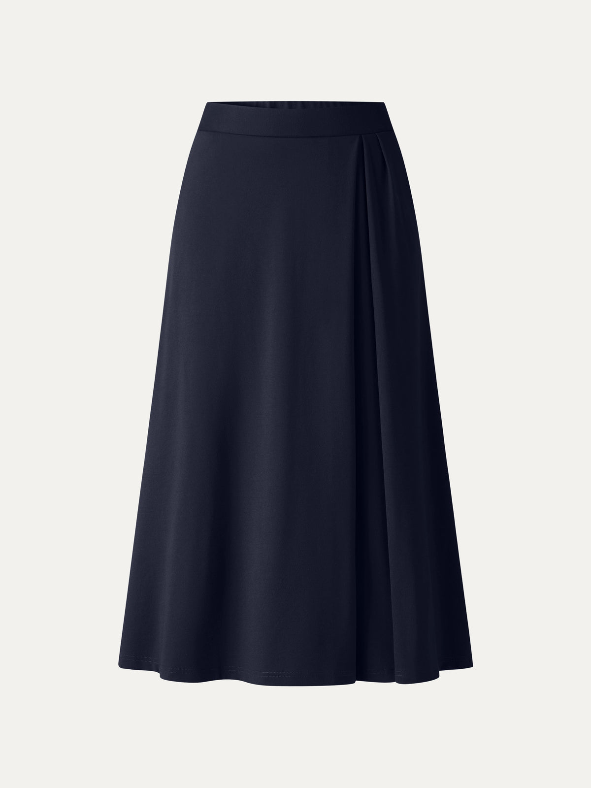 Ponte Mid-Rise Tucked A-Line Midi Skirt with Pockets — original photo 11