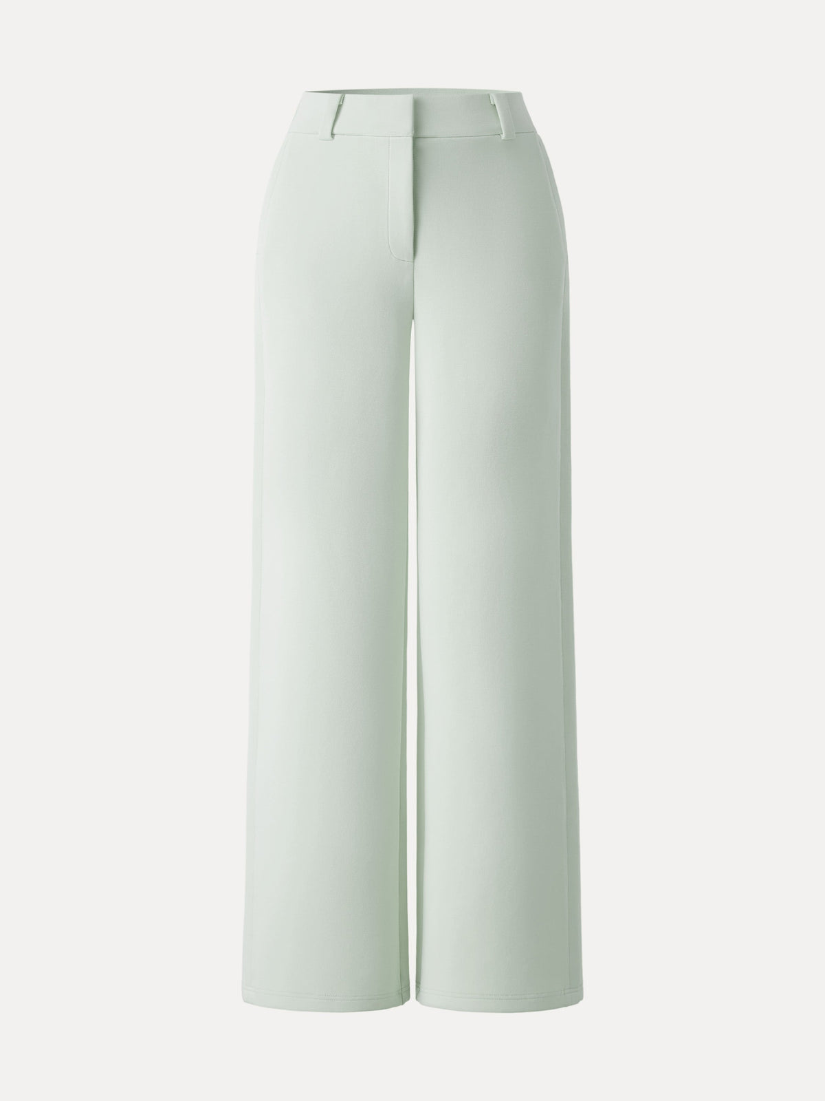 Stretchy Mid Rise Fly-Front Wide Leg Trouser — original photo 15