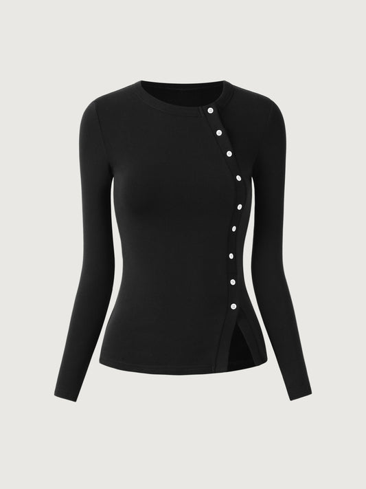 ProWarm Asymmetrical Placket Top — original photo 1