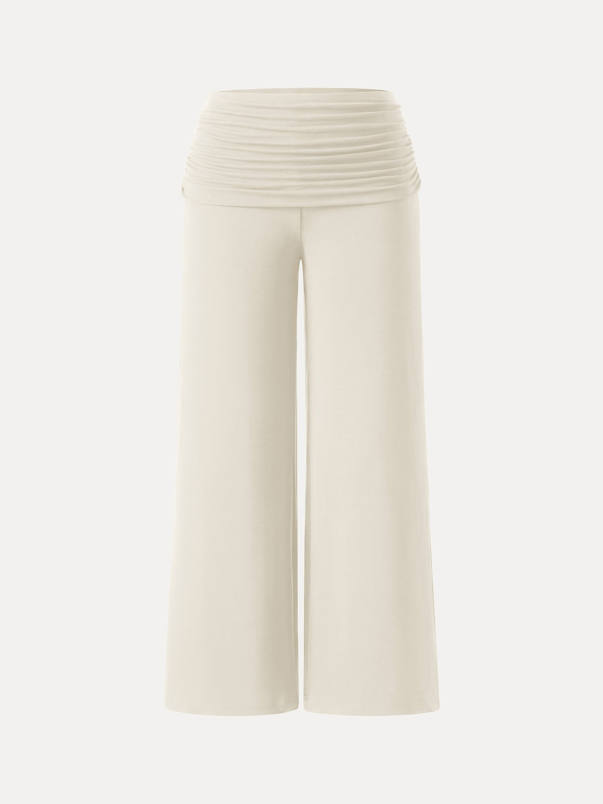 Non-Itchy Wool Blend Drapey Wide Leg Pull-on Pants with Pockets — original photo 17