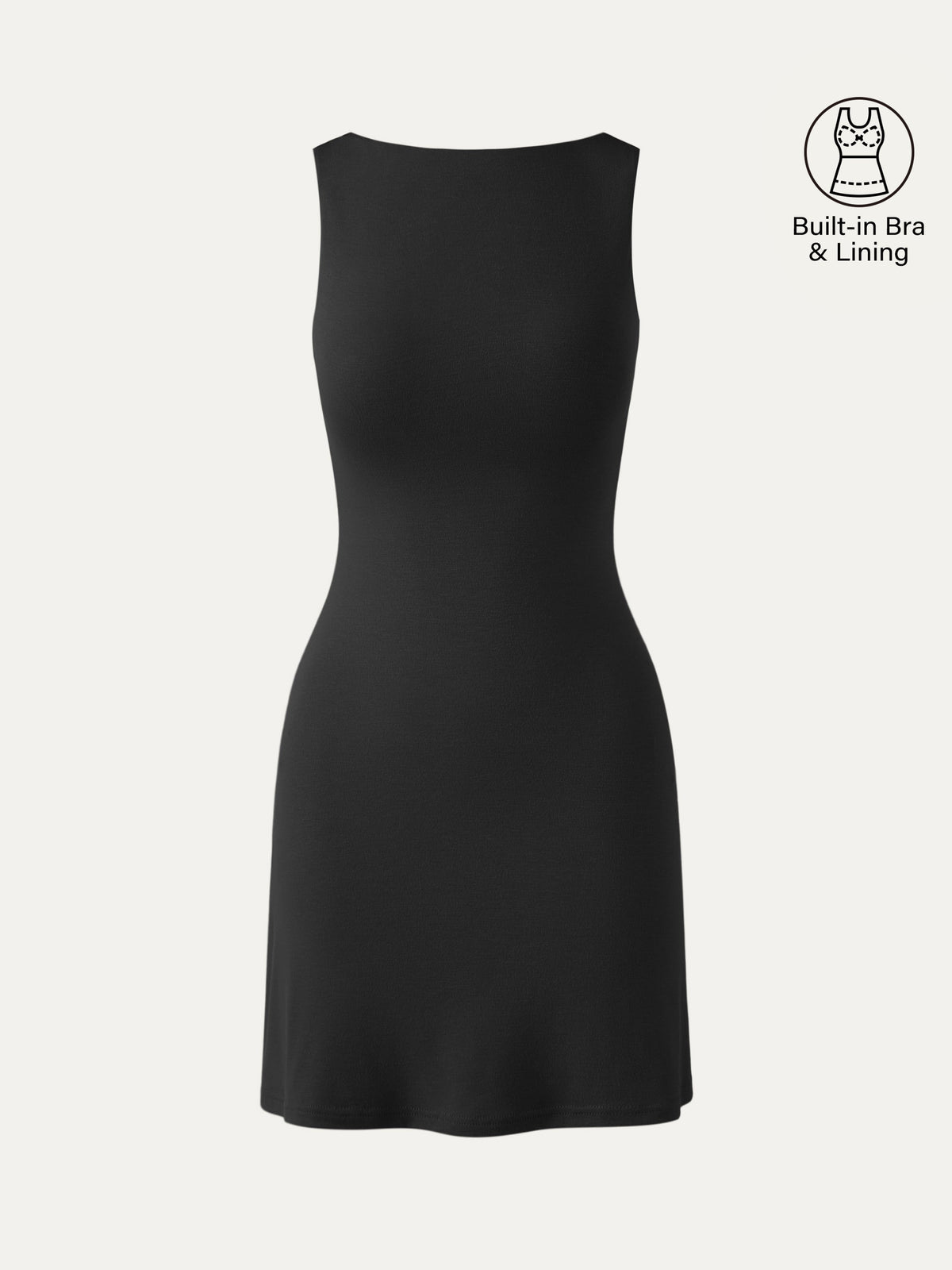Cooling Open Back Bandless Bra Mini Dress — original photo 7