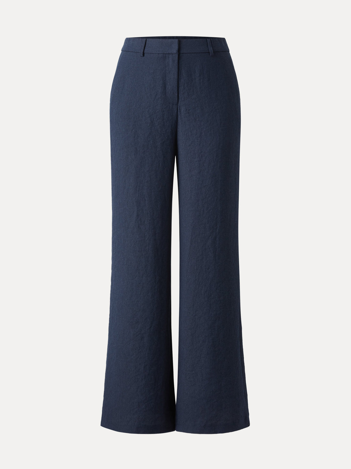 European Linen-Like Mid Rise Flared Pant with Pockets — original photo 6