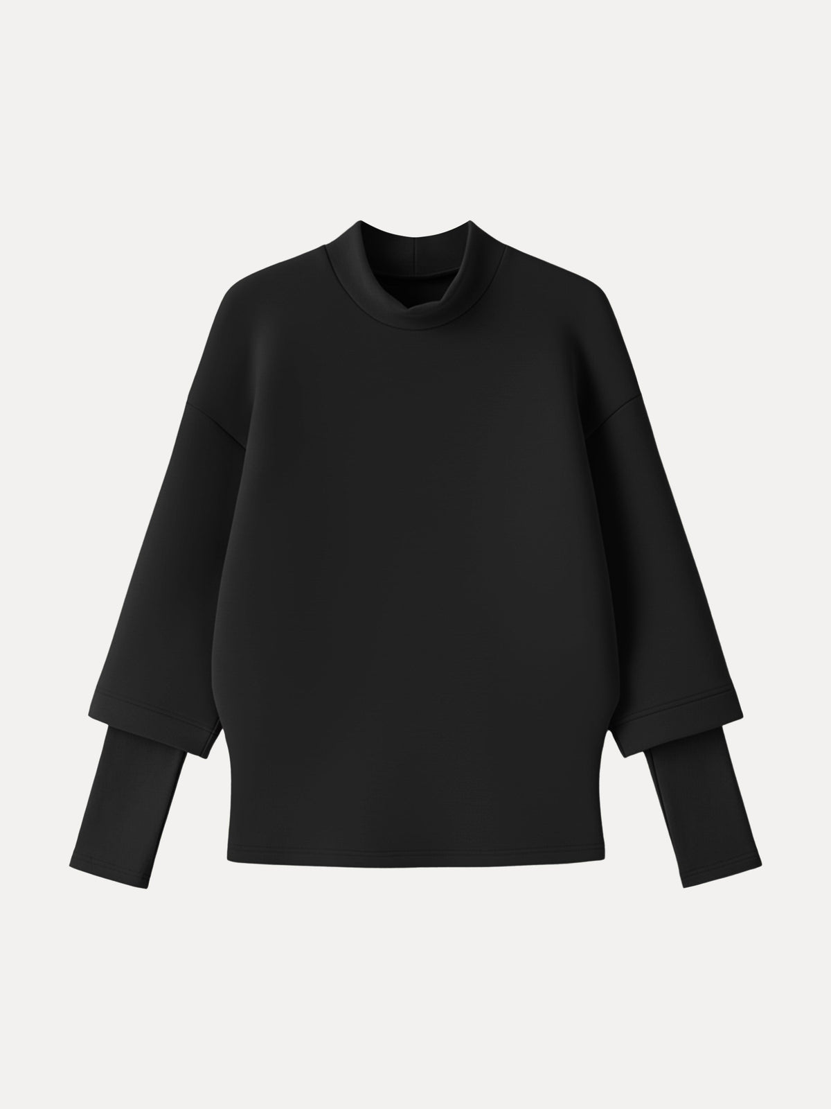 FuzzLuxe Mockneck Sleeve-Warmer Top — original photo 13