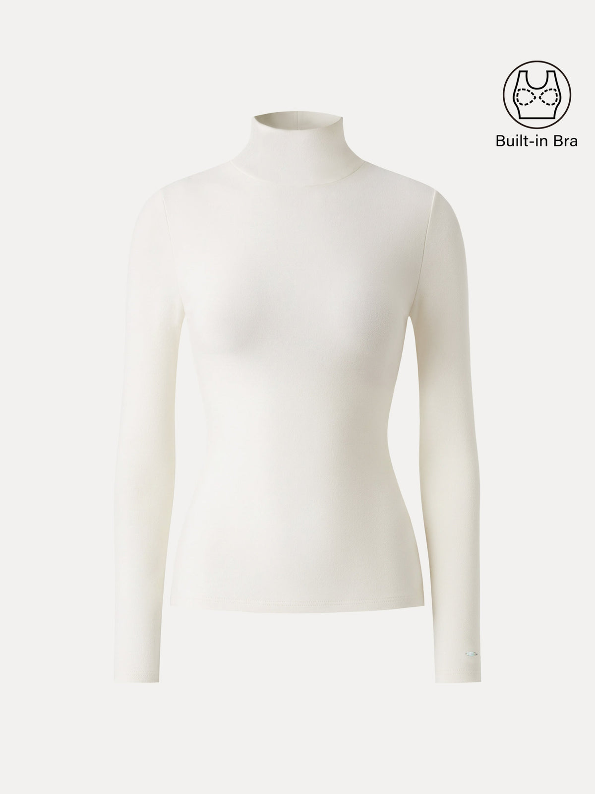 MaxWarm Turtleneck Long Sleeve Built-In Bra Top — original photo 11