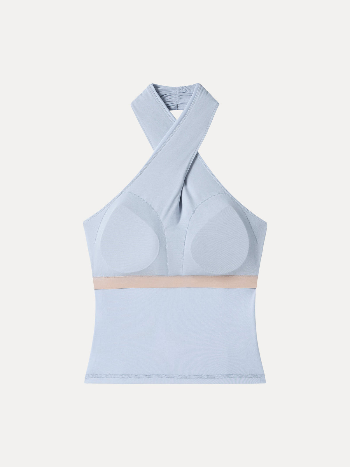 Criss Cross Halter Neck Going-Out Built-In Bra Top — original photo 6