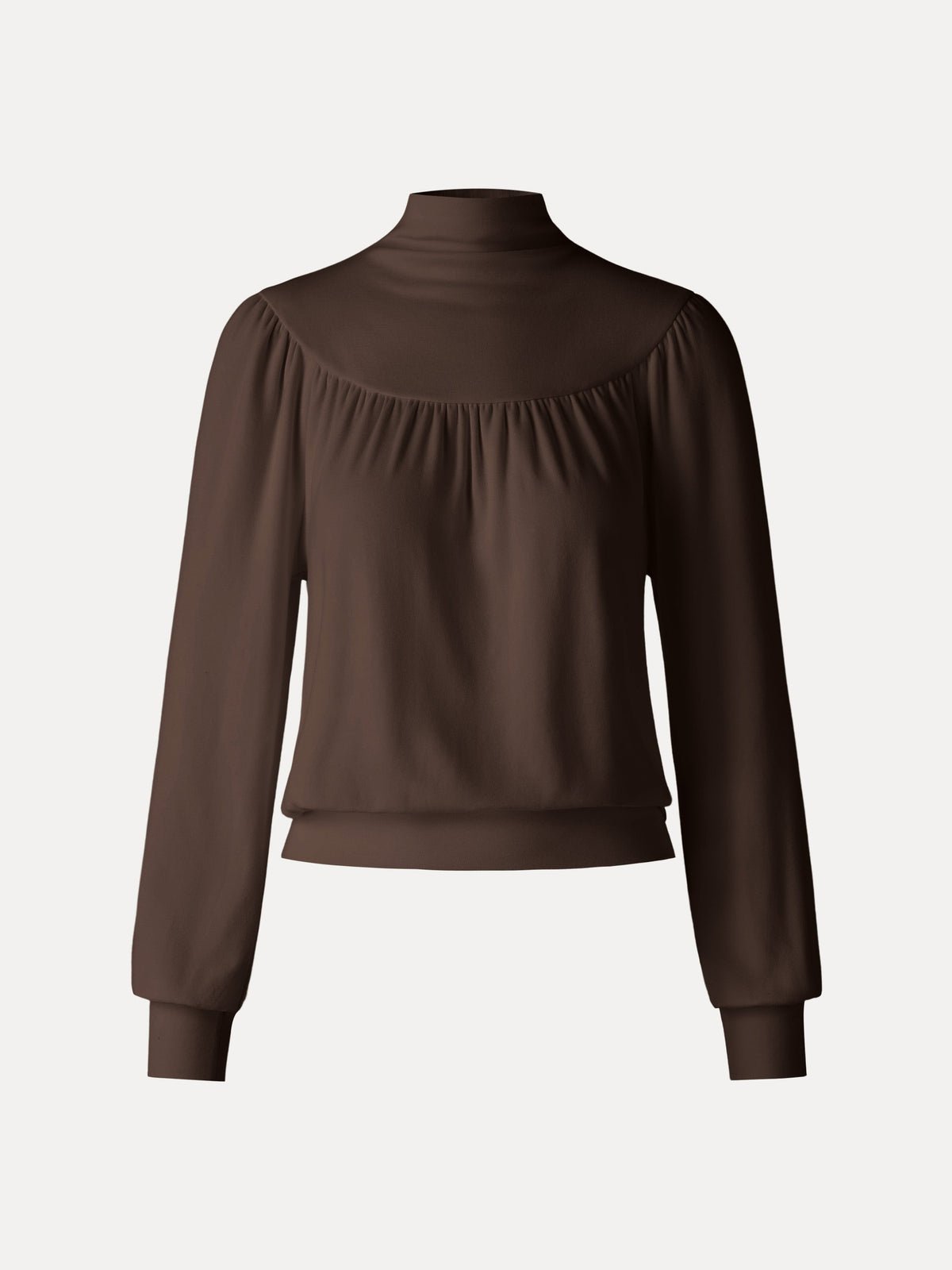 ProWarm Mock Neck Ruched Banded Hem Top — original photo 8