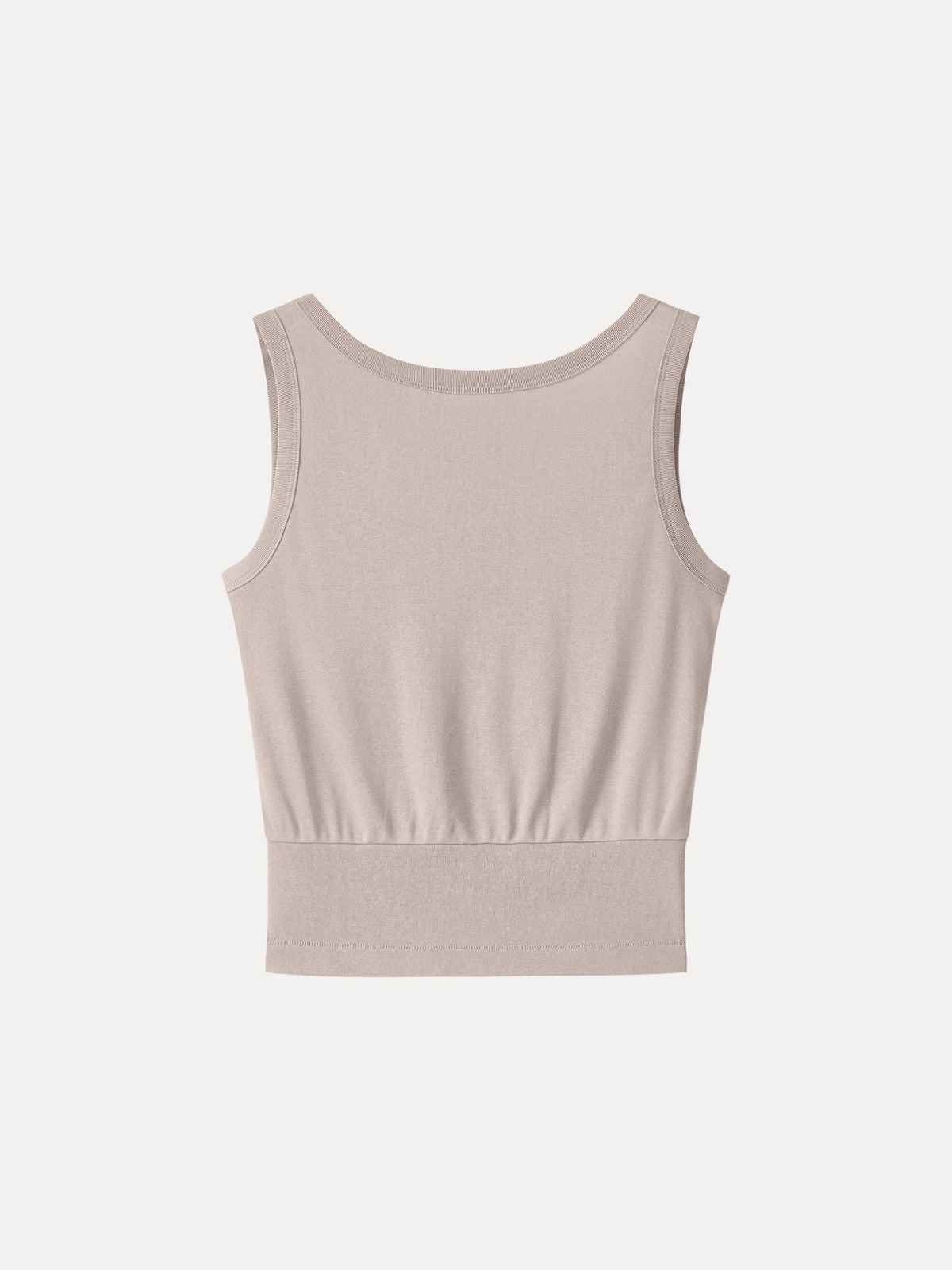 Cotton-Linen Blend Reversible Boatneck Low Back Top — original photo 7