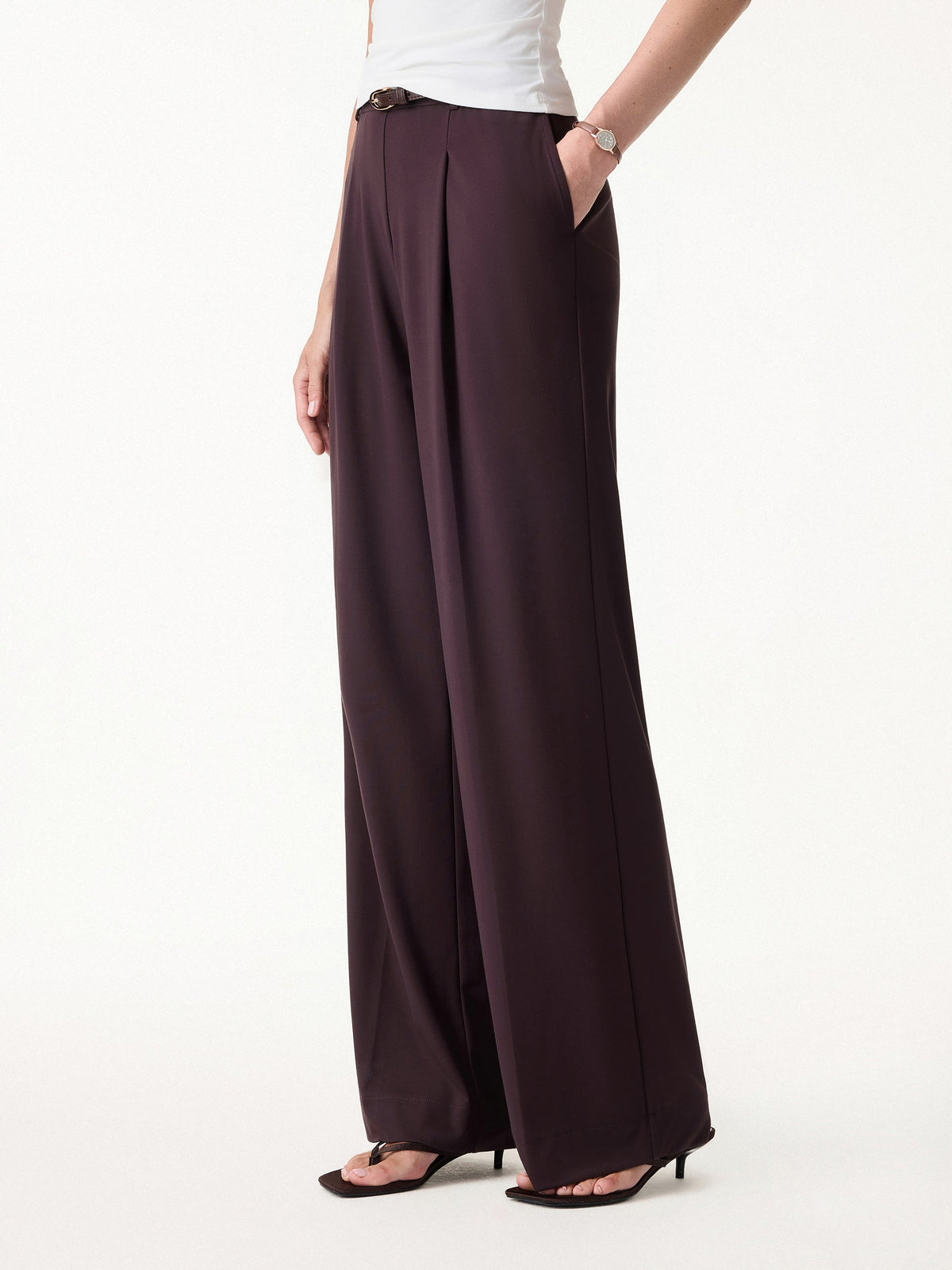 Stretchy Flowy High Rise Wide Leg The Success Pants — original photo 3