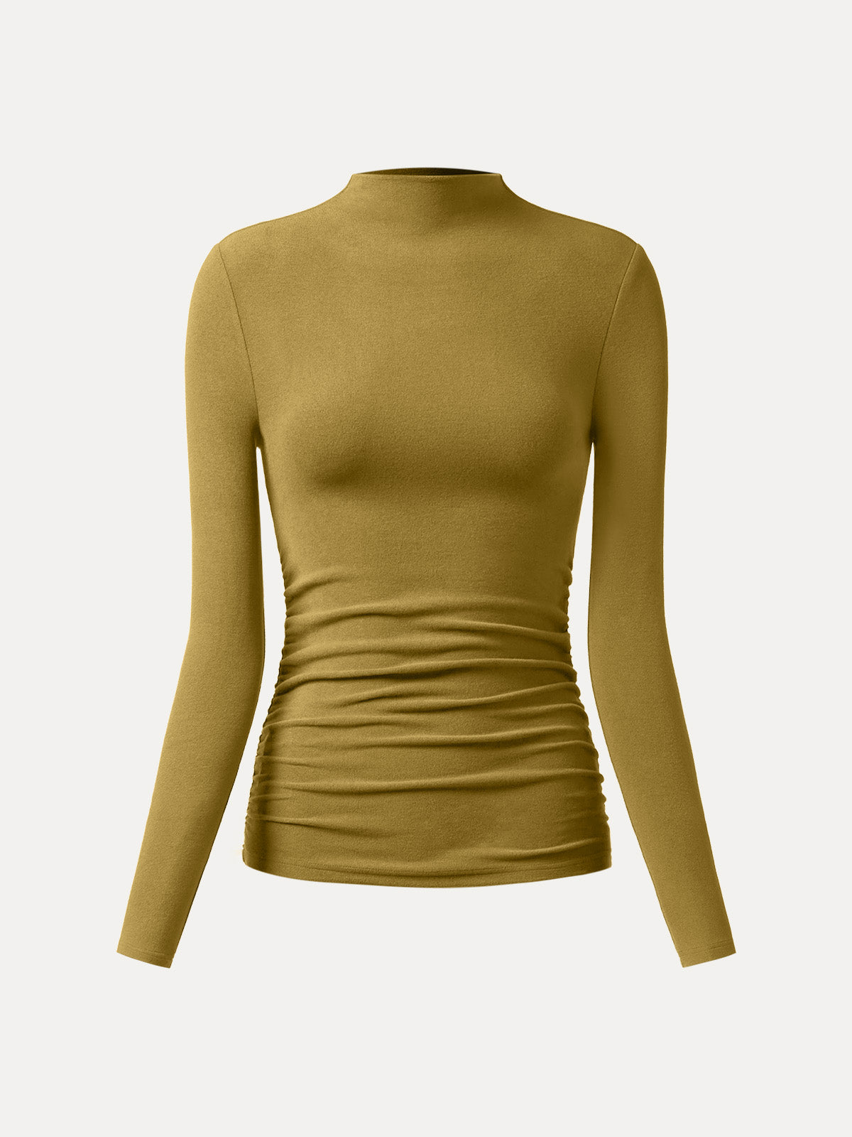 ProWarm Ruched Sides Tuckable Mockneck Top — original photo 11
