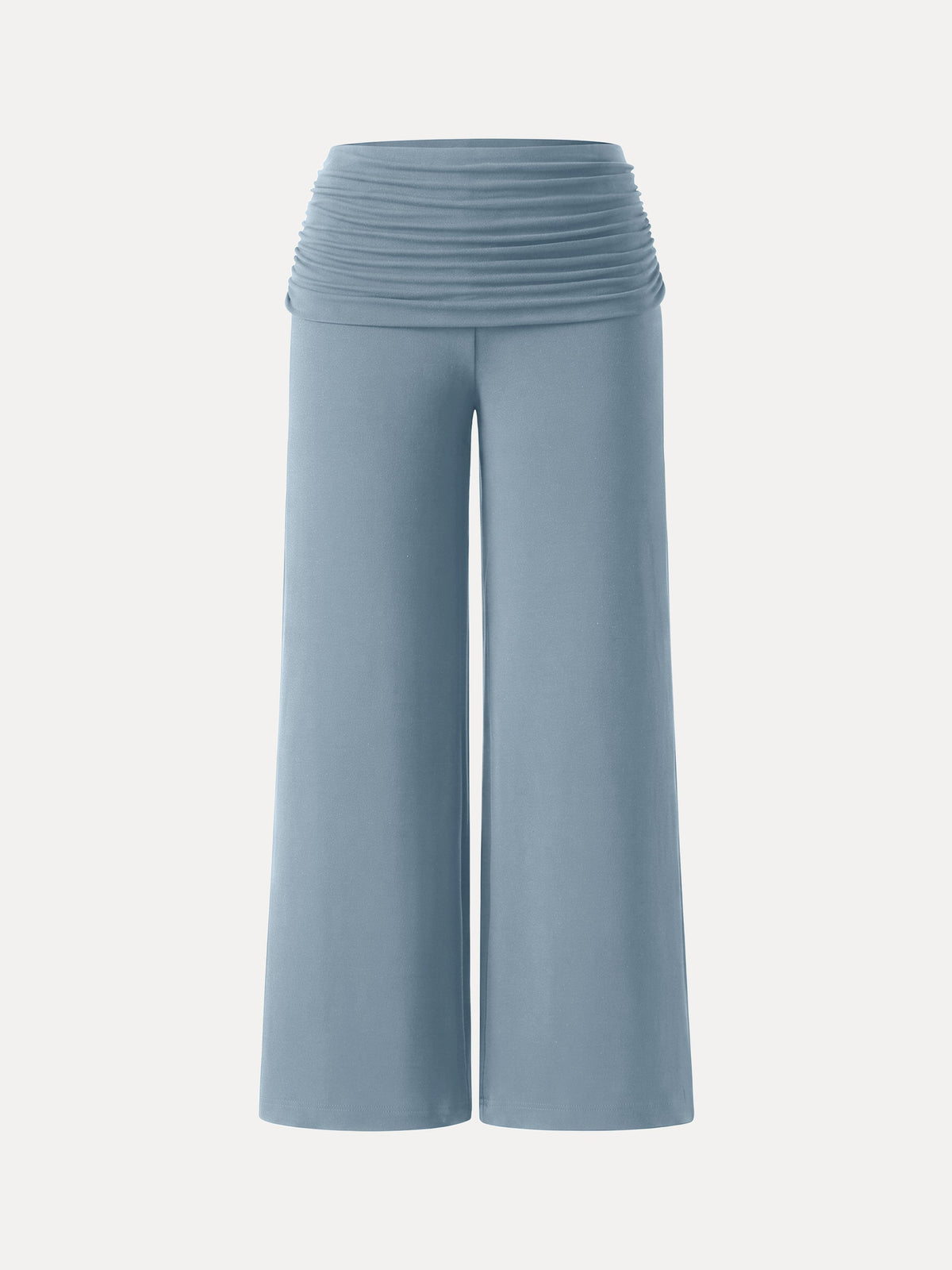 Non-Itchy Wool Blend Drapey Wide Leg Pull-on Pants with Pockets — original photo 15