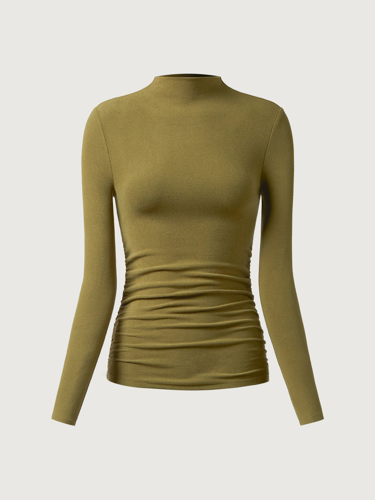 ProWarm Ruched Sides Mockneck Top — original photo 9