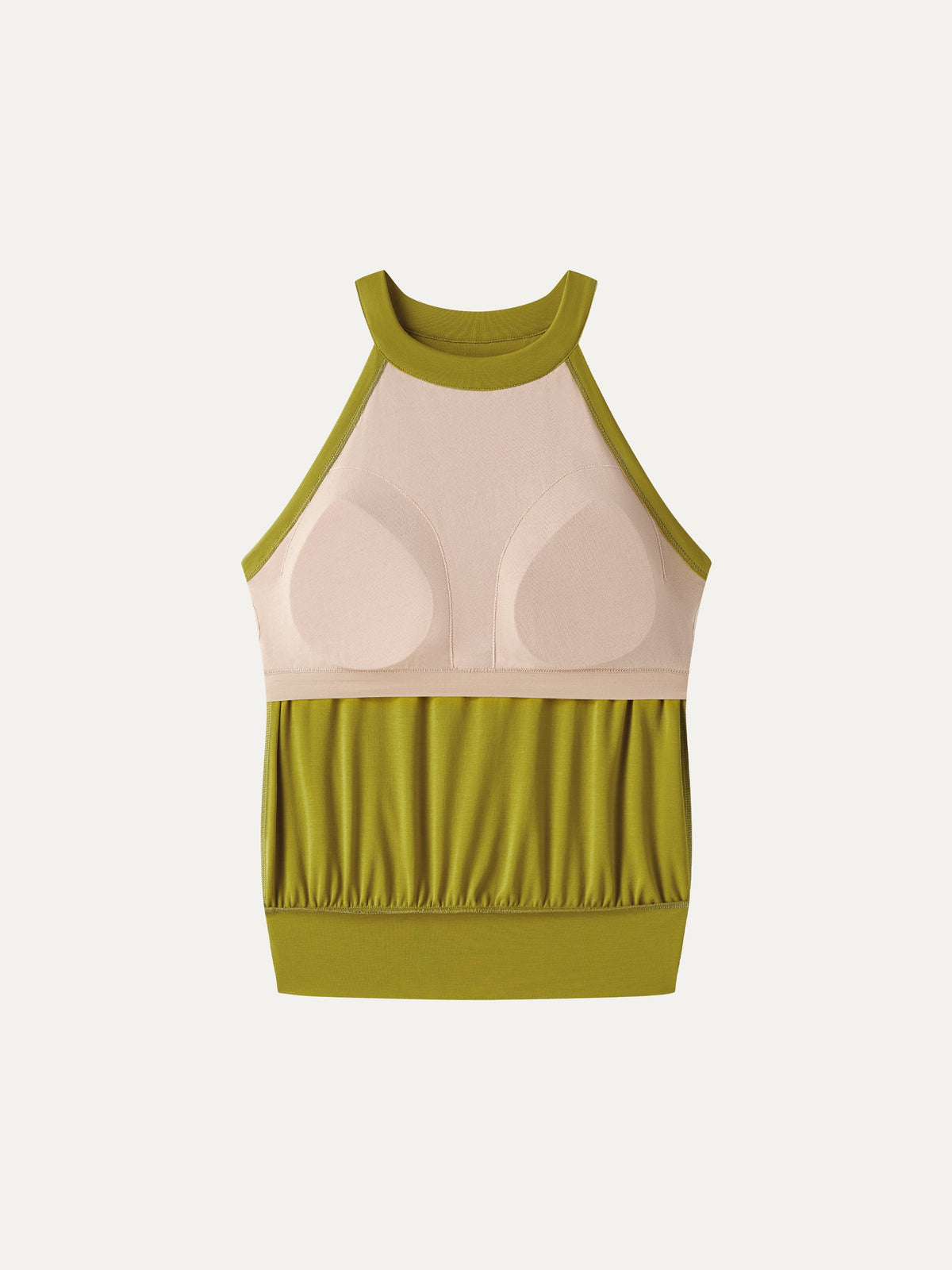 Halter Neck Banded Hem Built-In Bra Tank — original photo 6