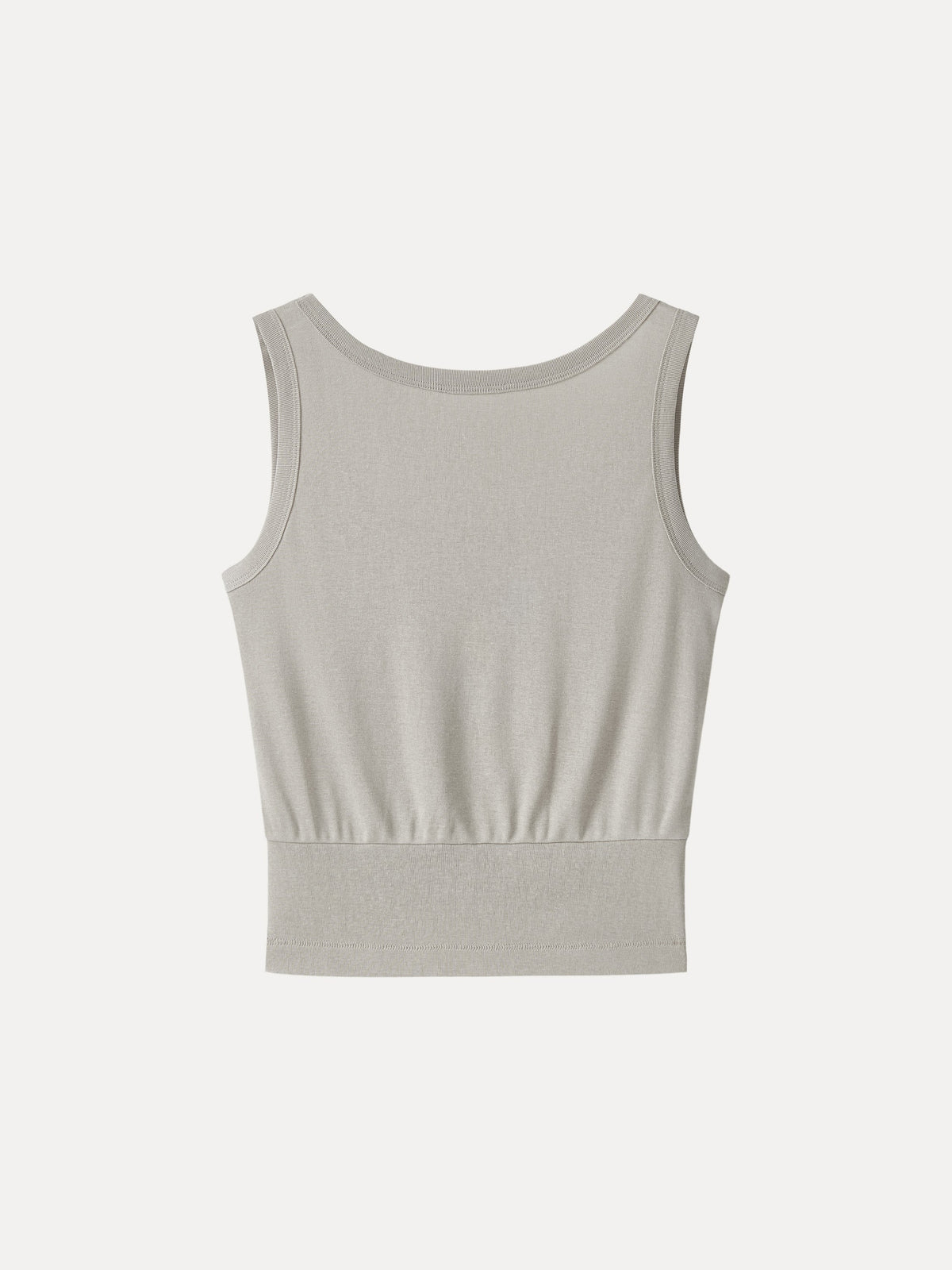 Cotton-Linen Blend Reversible Boatneck Low Back Top — original photo 15