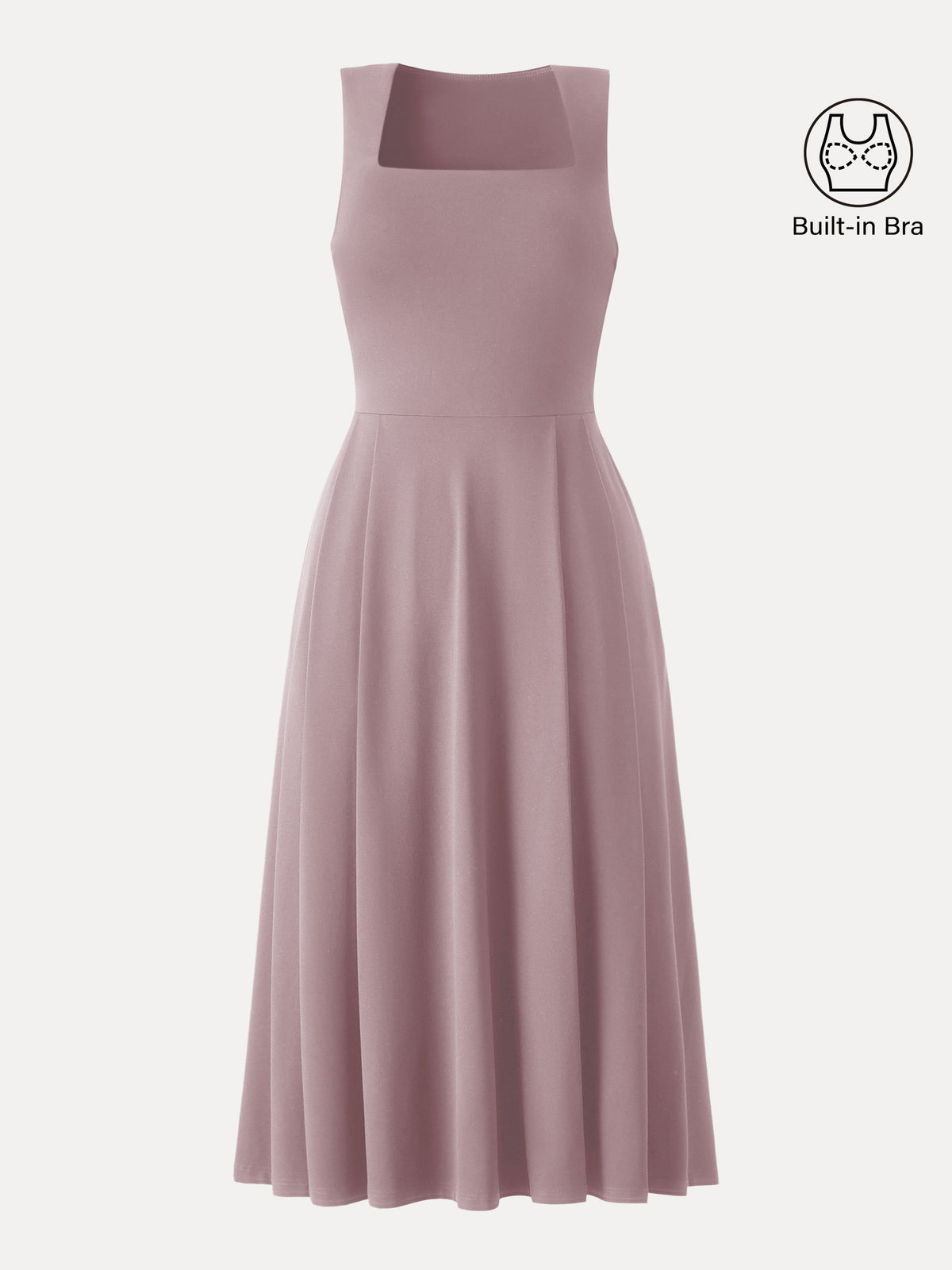 The Anytime Little Black Built-In Bra Dress with Pockets — original photo 13