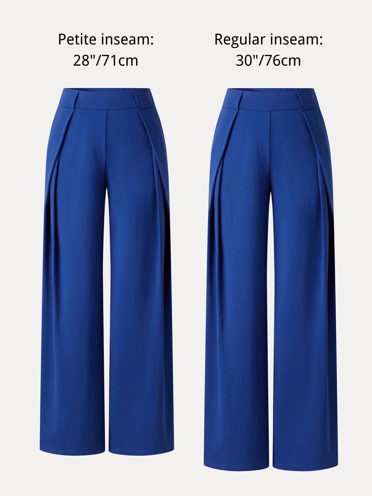 Ponte Mid-Rise  Wide-Leg Tuck Pants with Pockets — original photo 9
