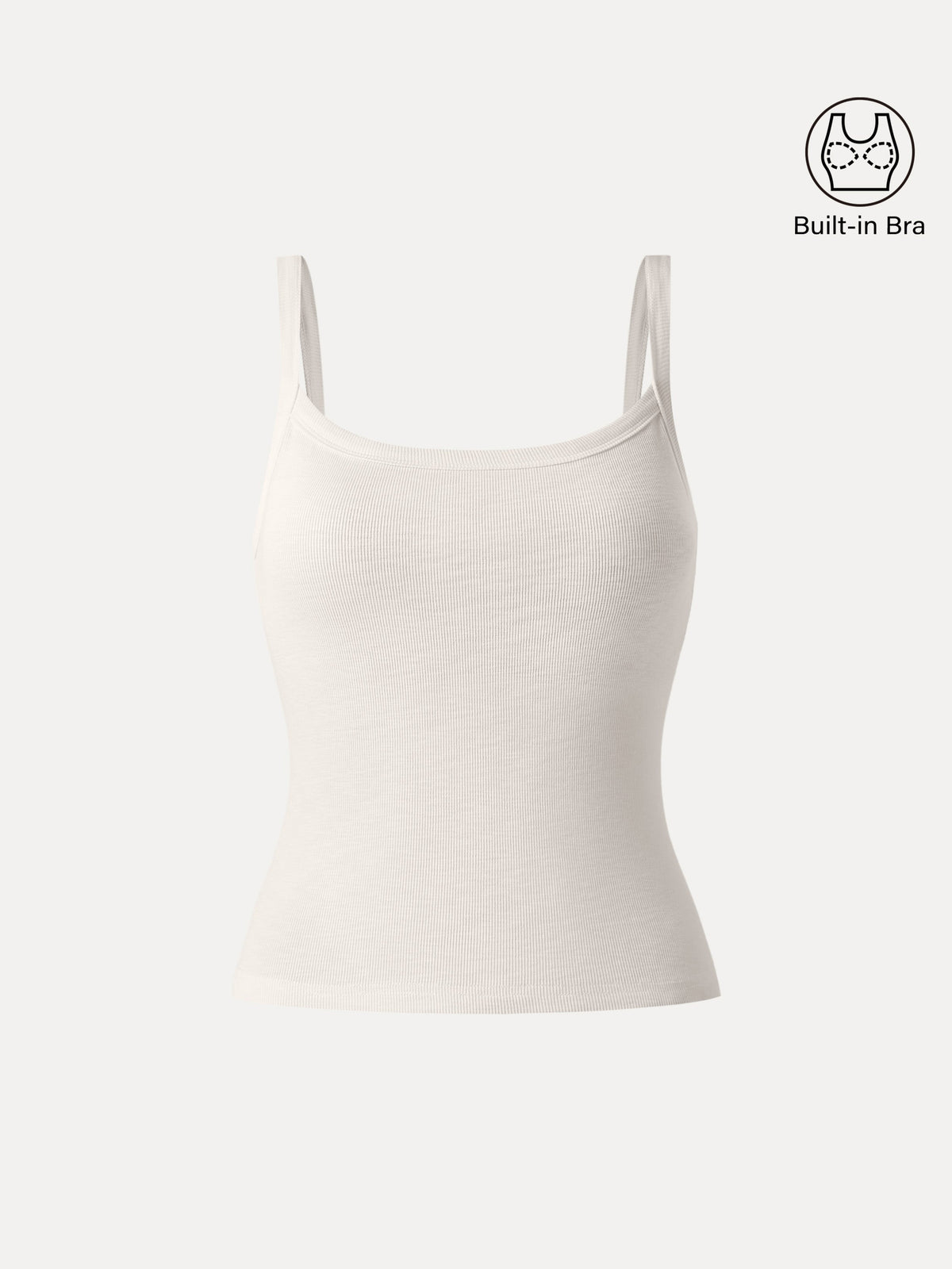 Everyday Cotton Low Back New Airy Built-In Bra Tank — original photo 10