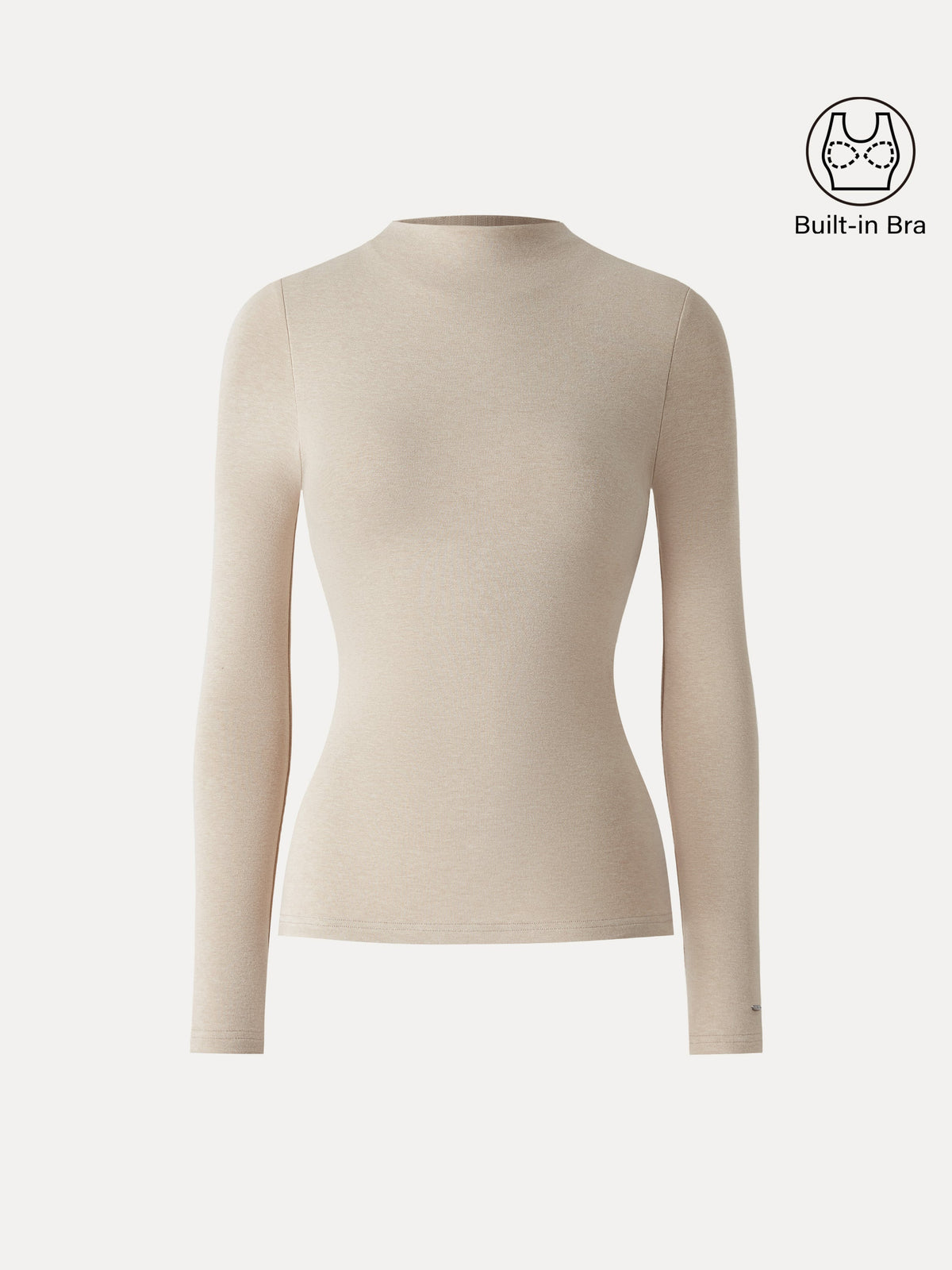 ProWarm Mockneck Long Sleeve Built-In Bra Top — original photo 7