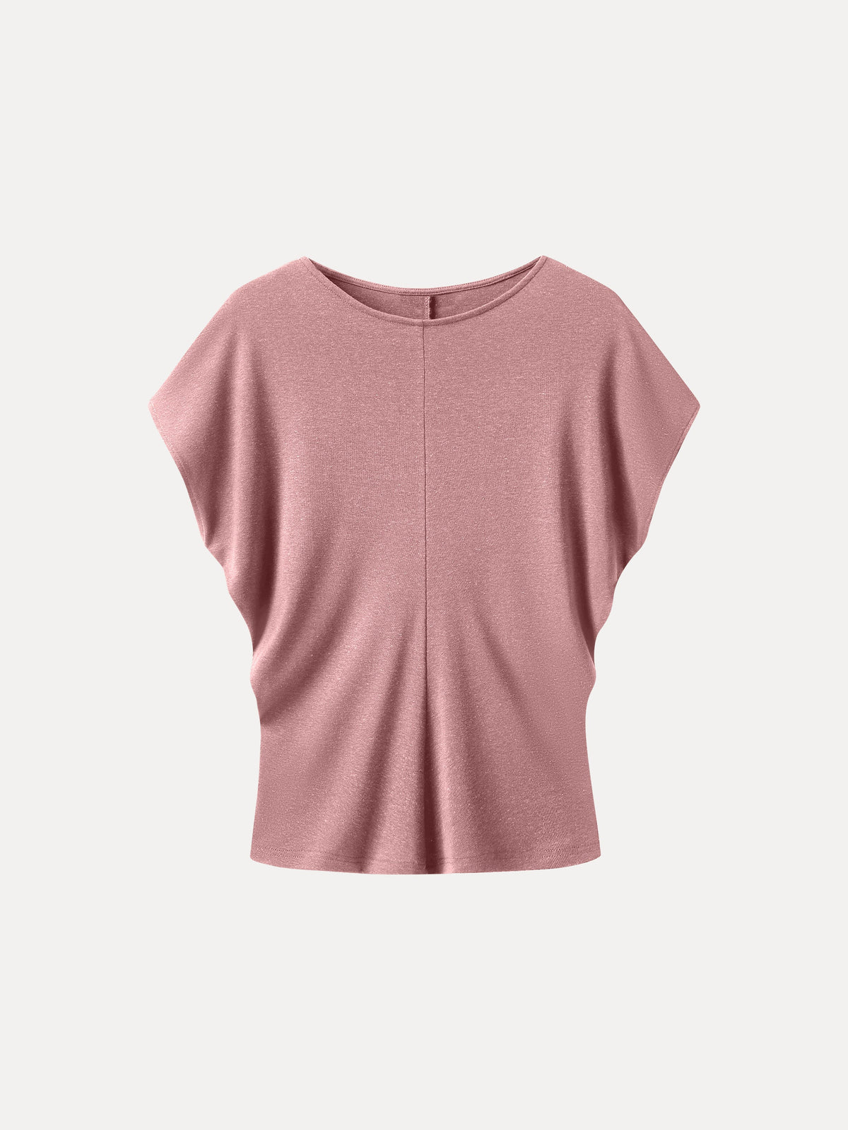 Linen-Blend Round Neck Relaxed Summer Top — original photo 11