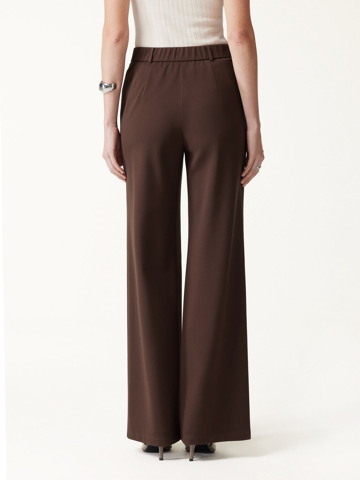 Ponte Mid-Rise Wide-Leg Pants with Pockets — original photo 5