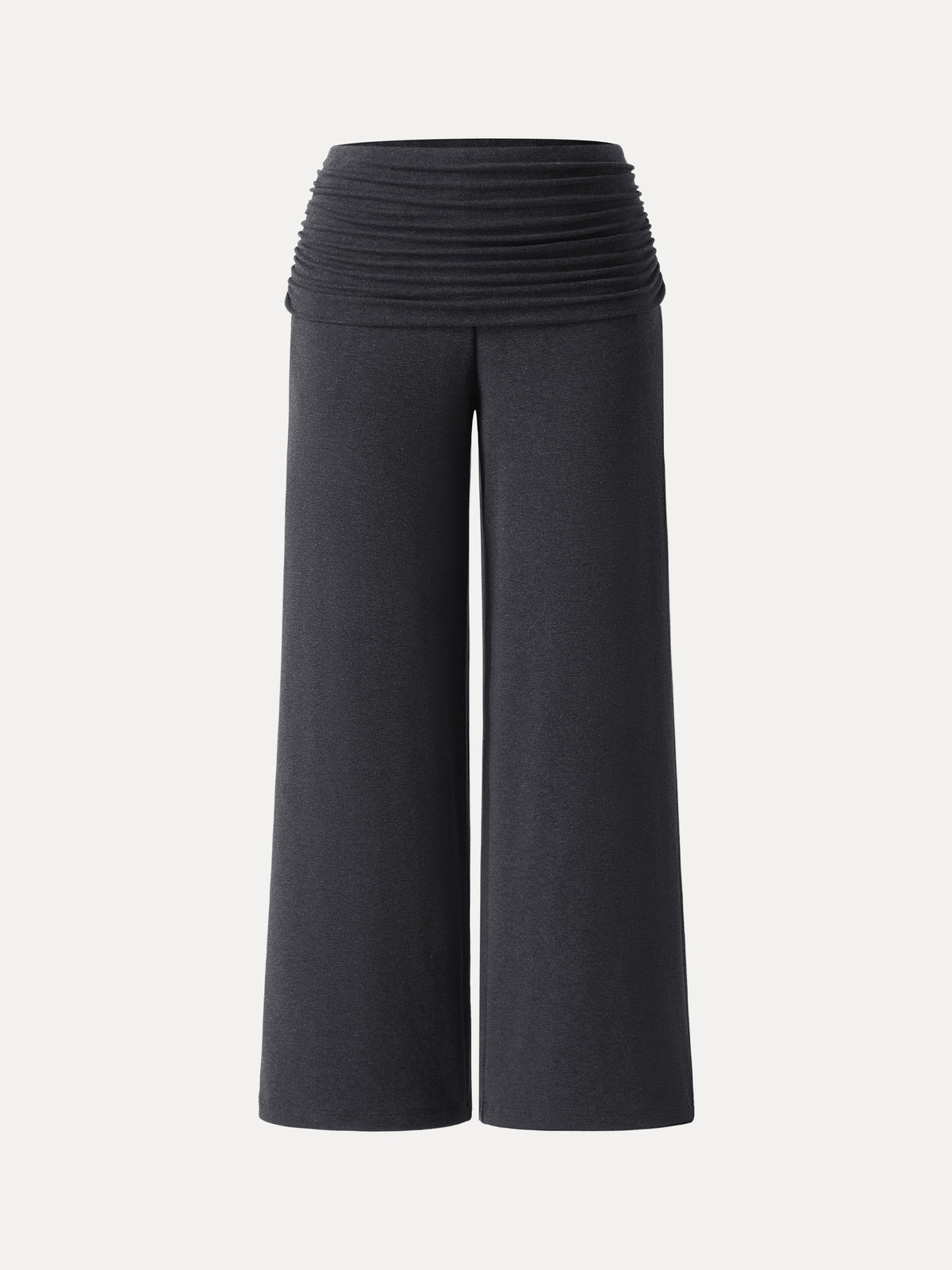 Non-Itchy Wool Blend Drapey Wide Leg Pull-on Pants with Pockets — original photo 6