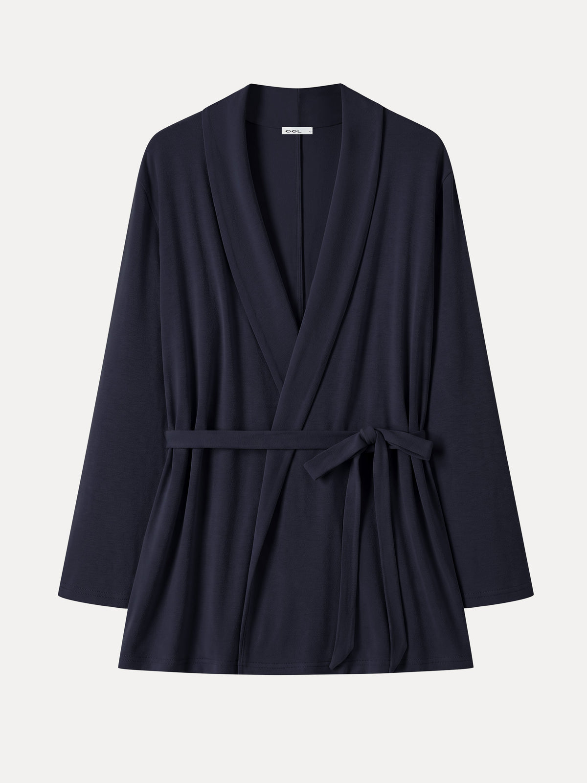 LiteWarm Lapel Long Sleeve Belted Cardigan — original photo 8