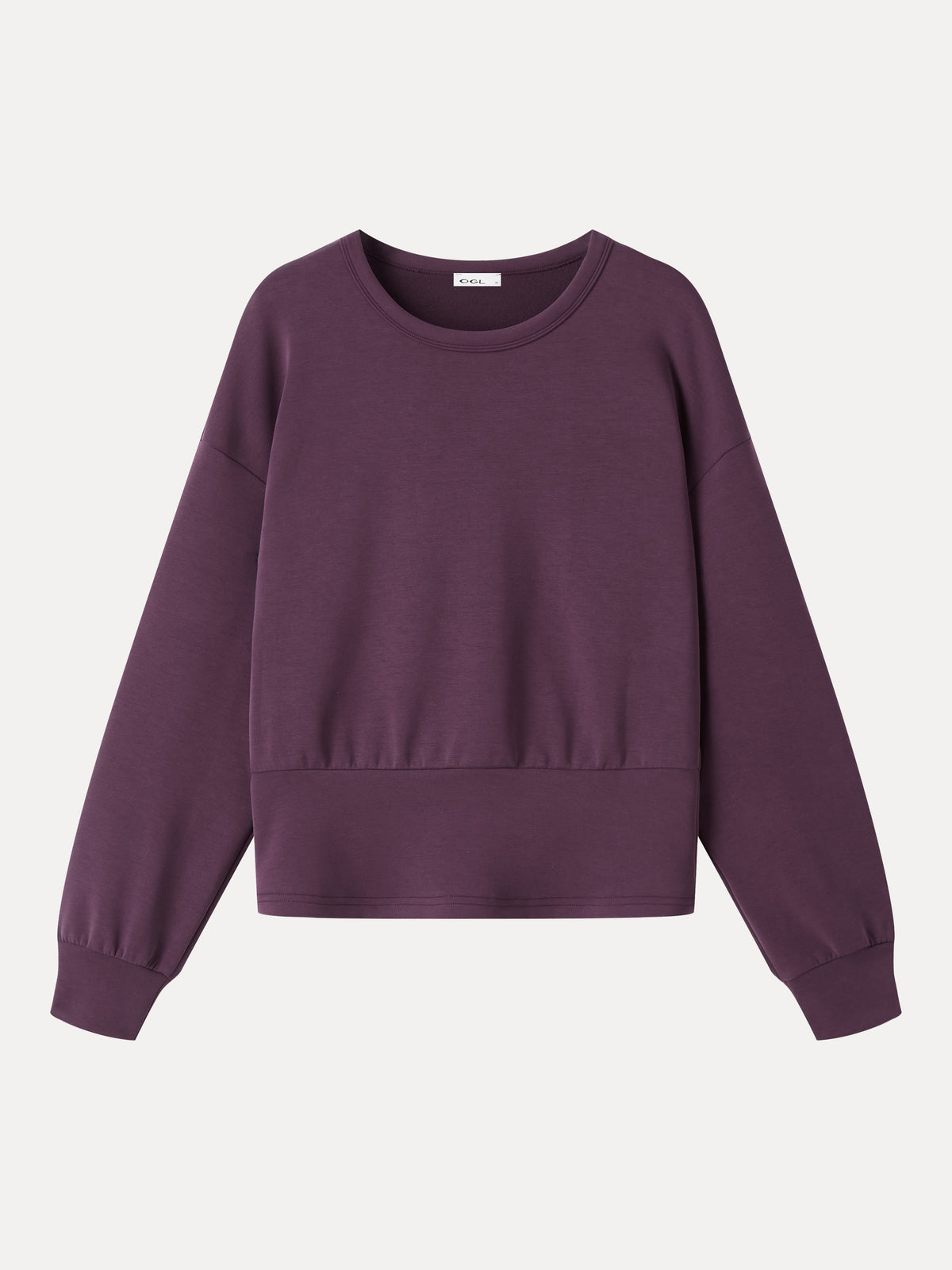 MaxWarm Modal Stretch Fleece Round Neck Long Sleeve Banded Hem Top — original photo 6