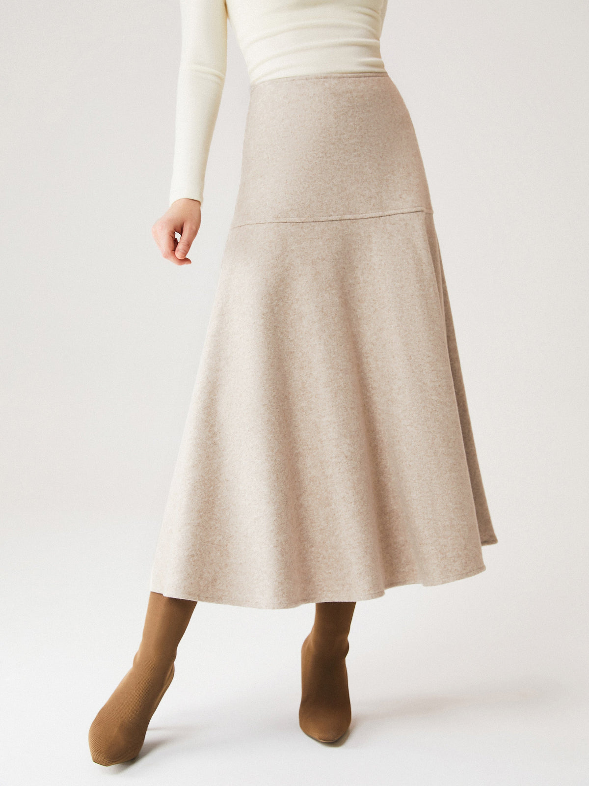 FuzzLuxe Mid-Rise Circle Midi Skirt — original photo 8